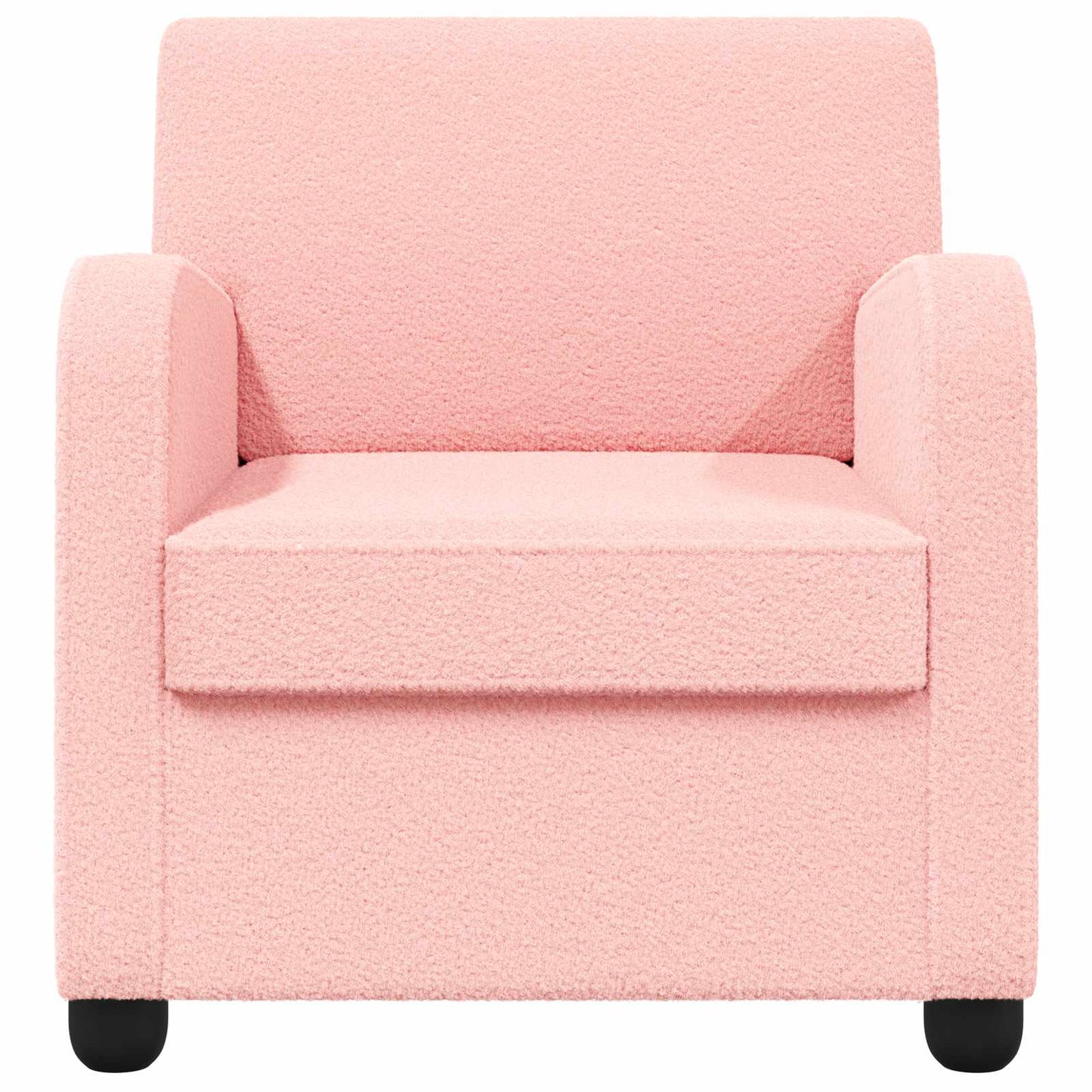Armchair Pink Faux Lamb Fleece