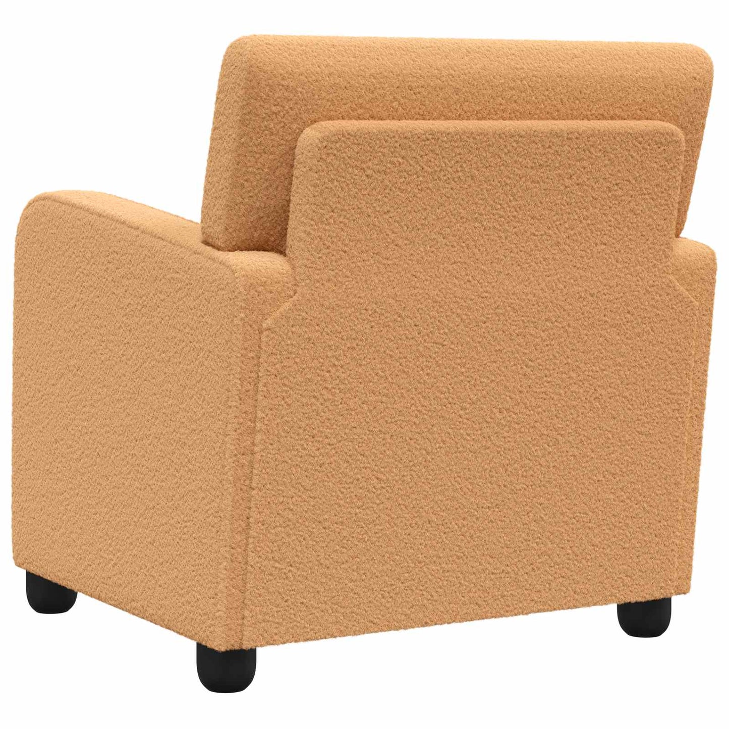 Armchair Beige Faux Lamb Fleece