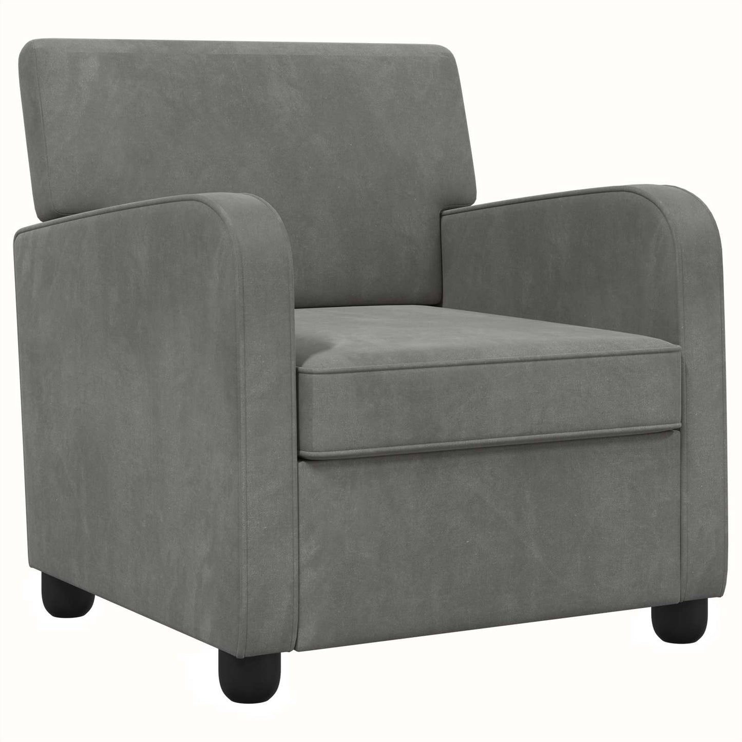 Armchair Dark Grey Velvet