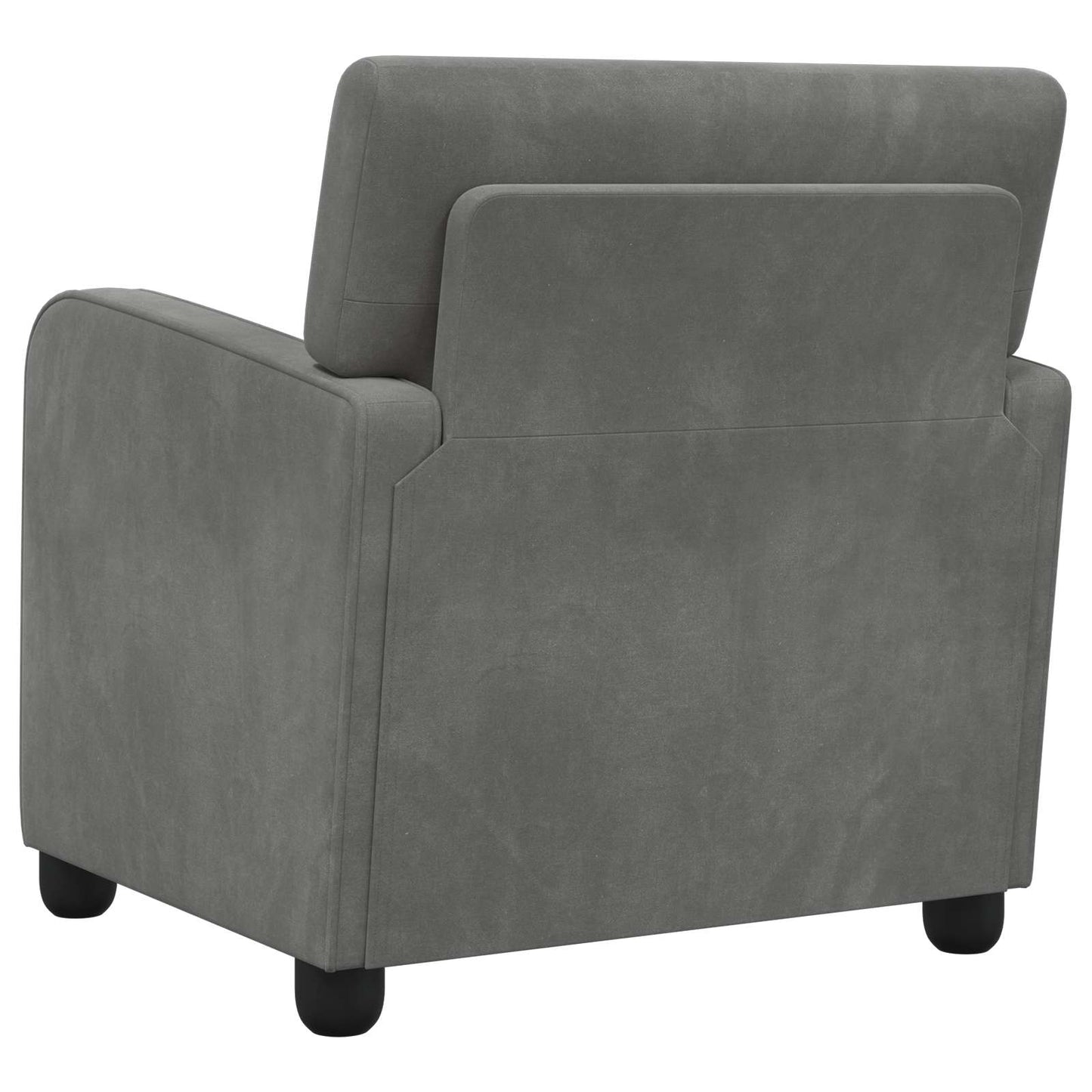 Armchair Dark Grey Velvet