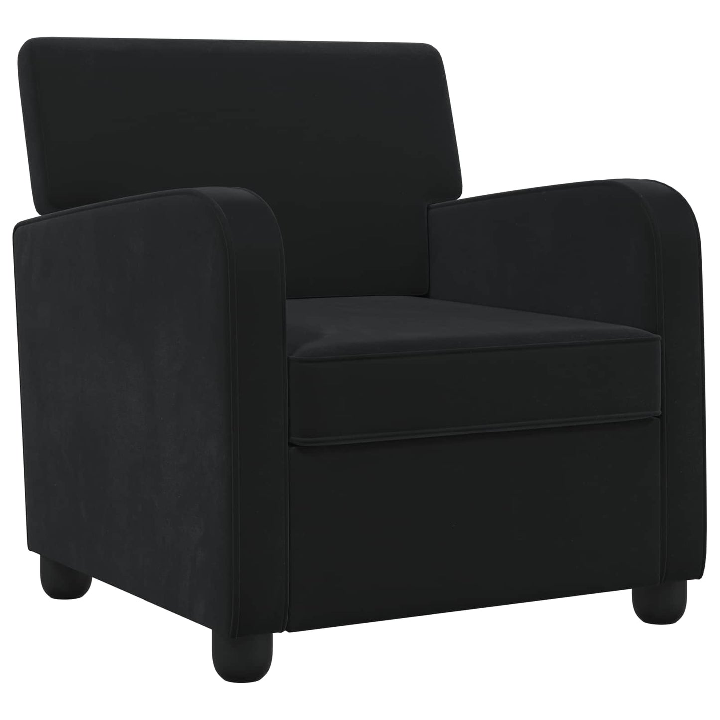 Armchair Black Velvet