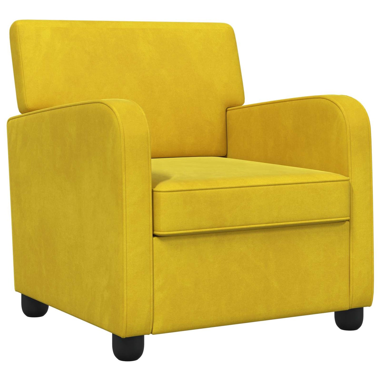 Armchair Yellow Velvet