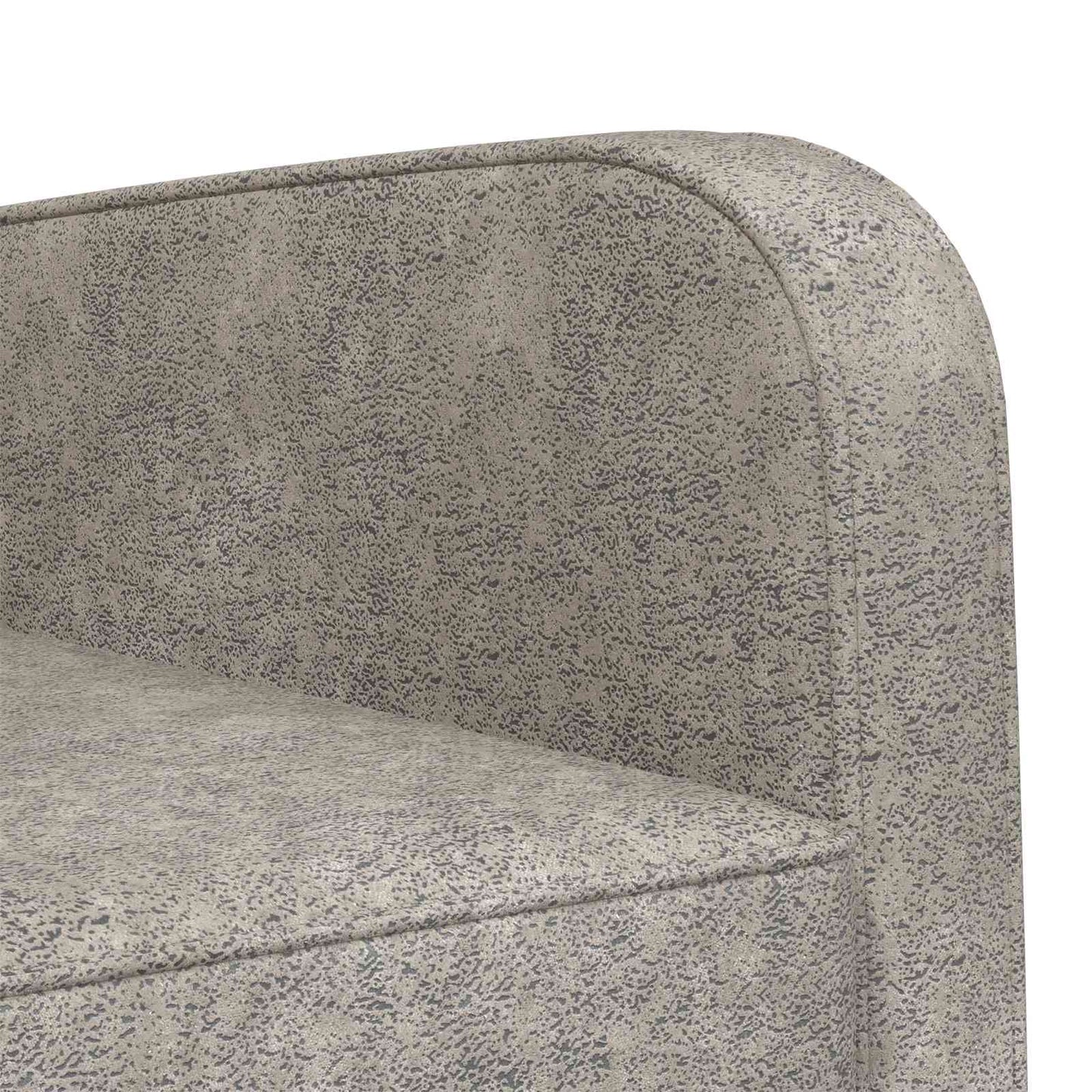 Armchair Light Grey Faux Suede Leather
