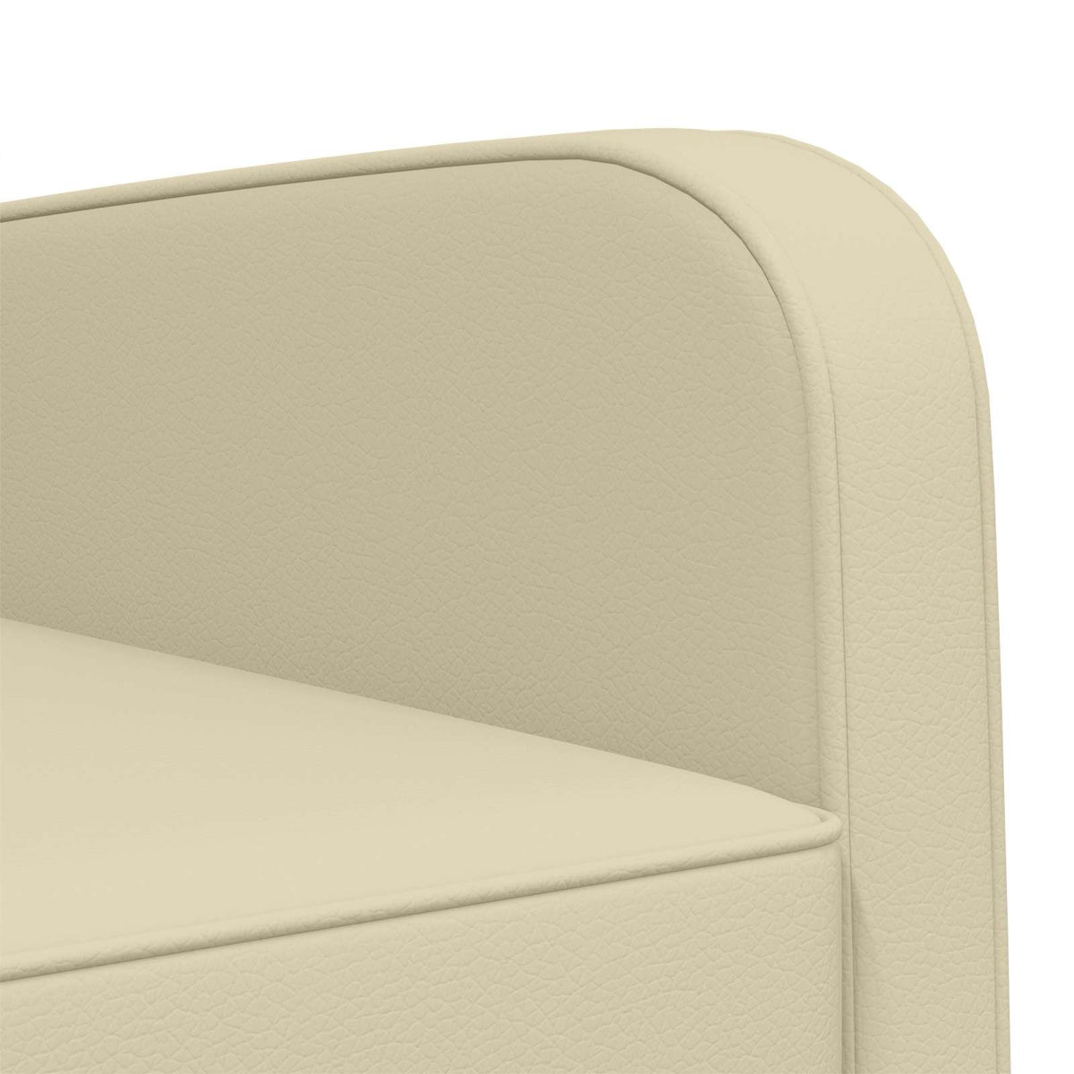 Armchair Cream Faux Leather