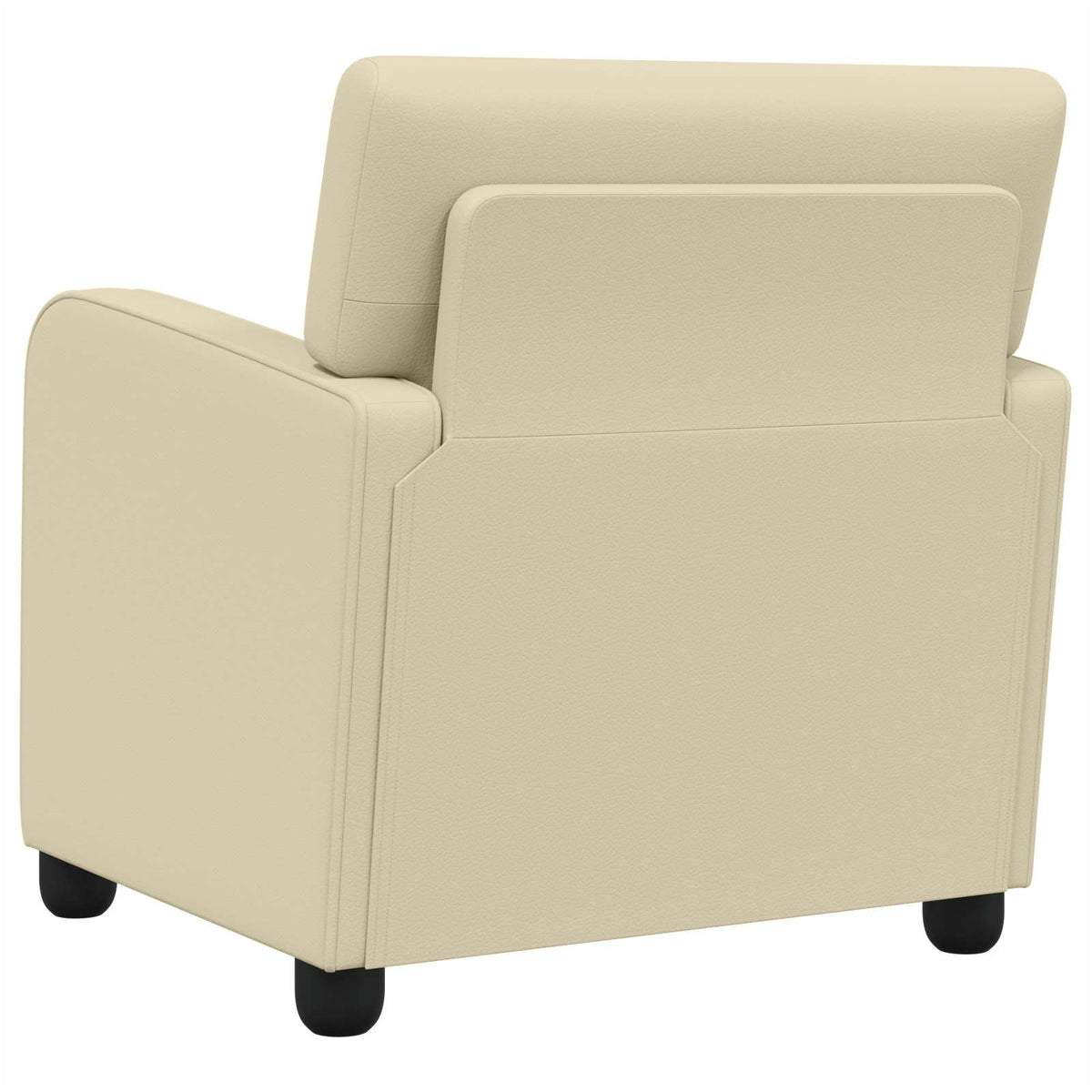 Armchair Cream Faux Leather