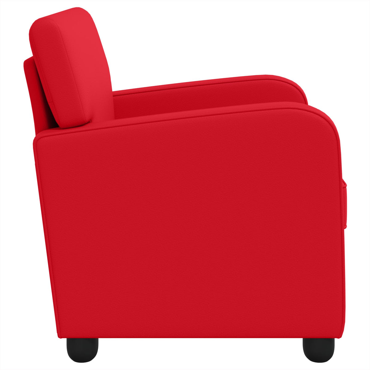 Armchair Red Faux Leather