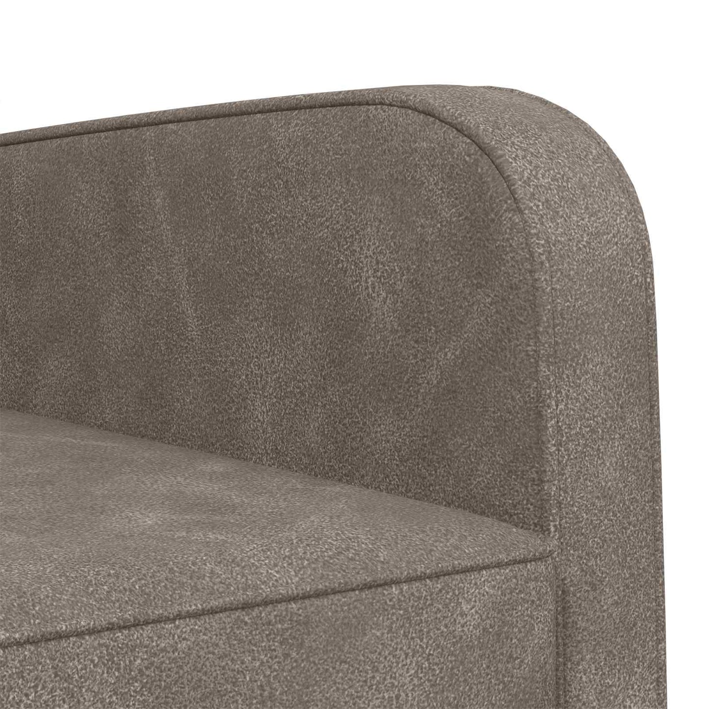 Armchair Antique Grey Faux Leather