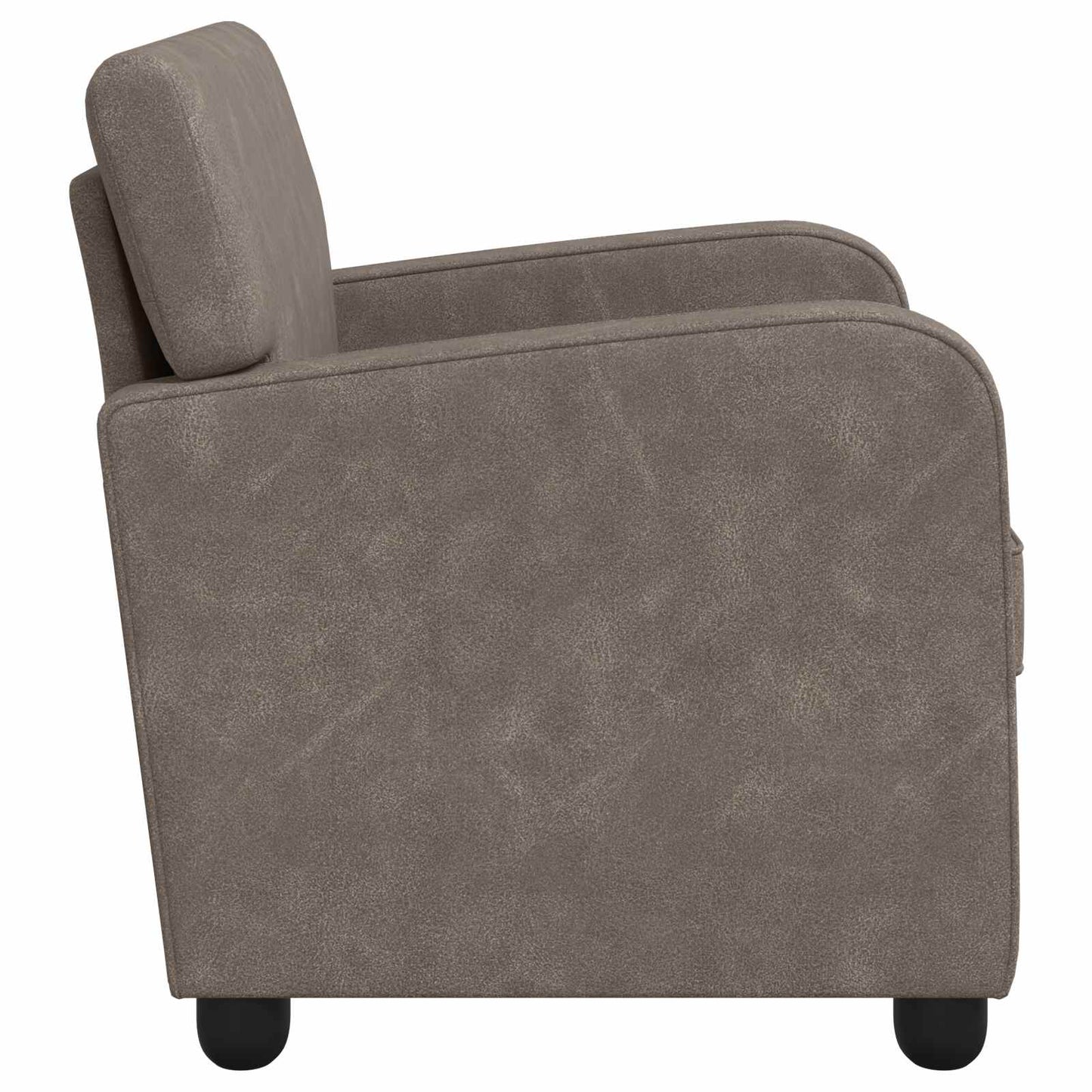Armchair Antique Grey Faux Leather