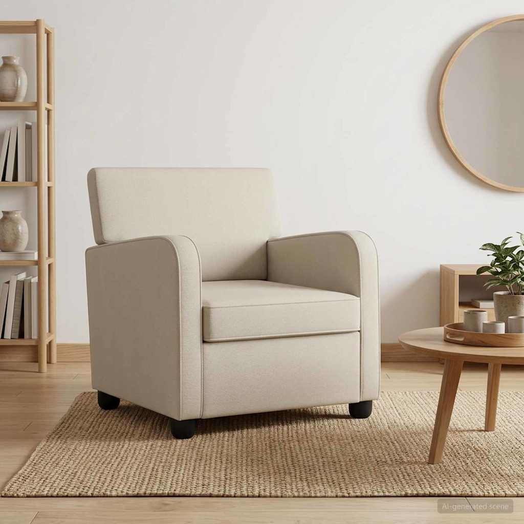 Armchair Oatmeal Velvet
