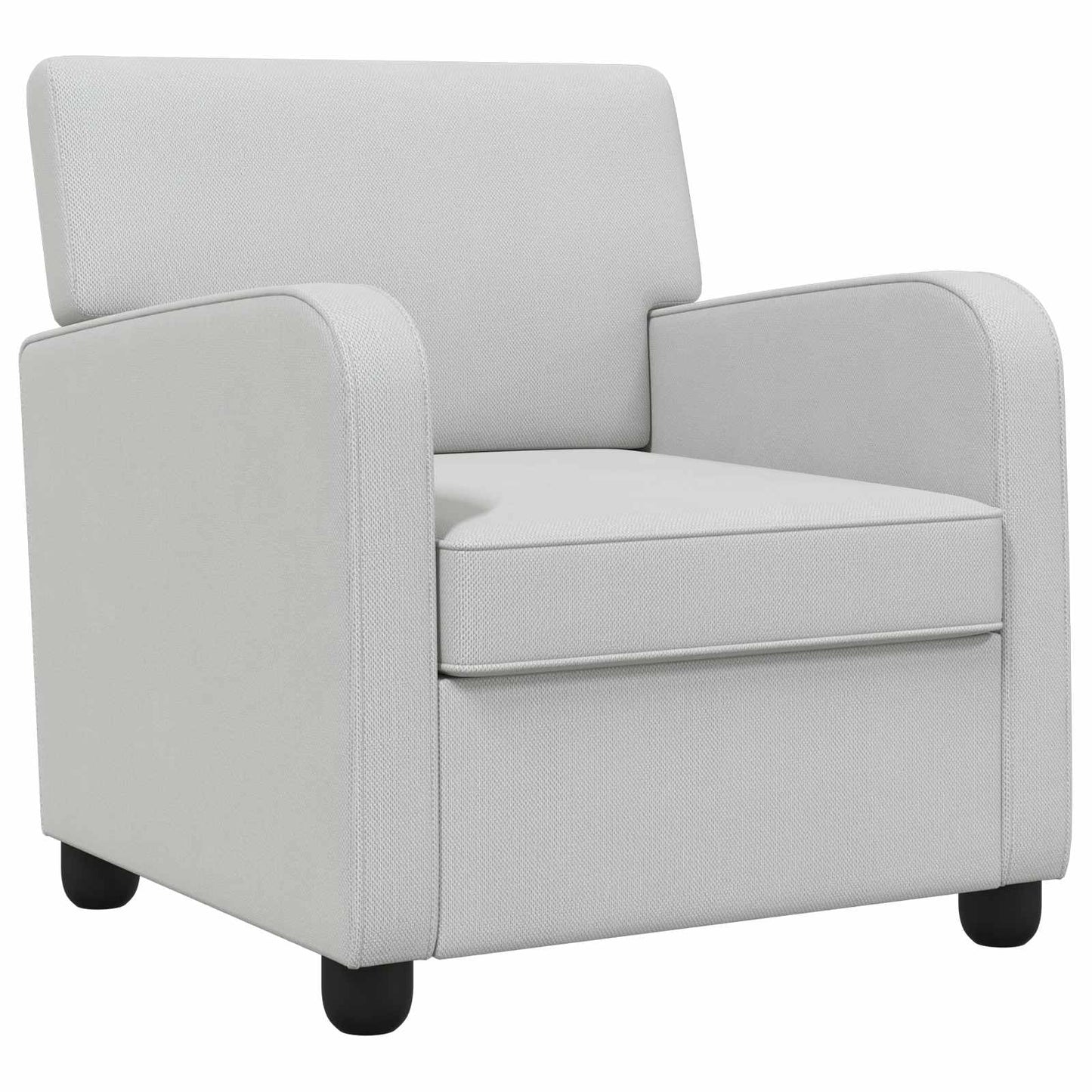 Armchair Light Grey Velvet
