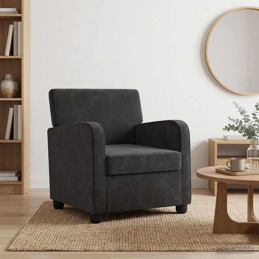 Armchair Black Velvet