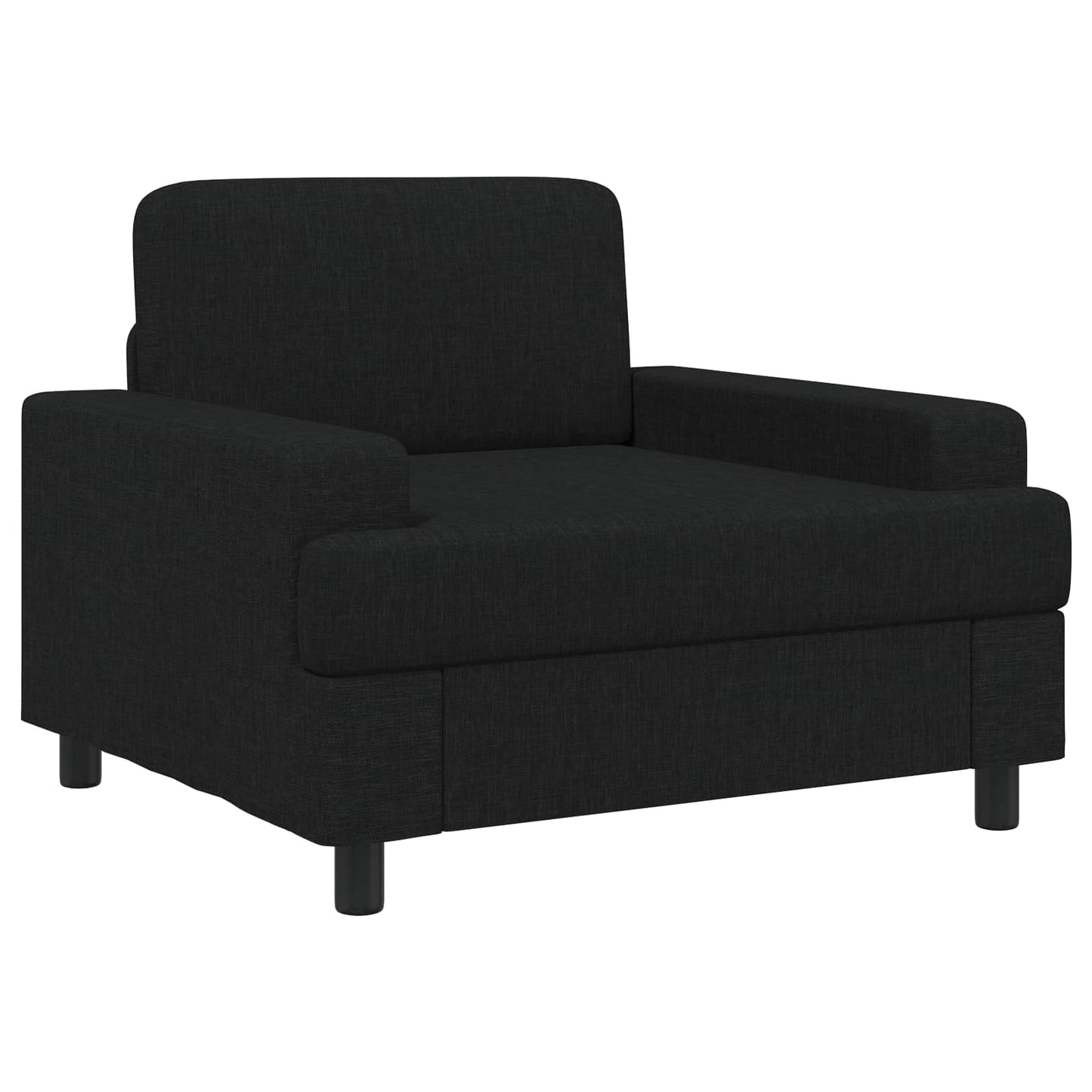 Armchair Black Fabric