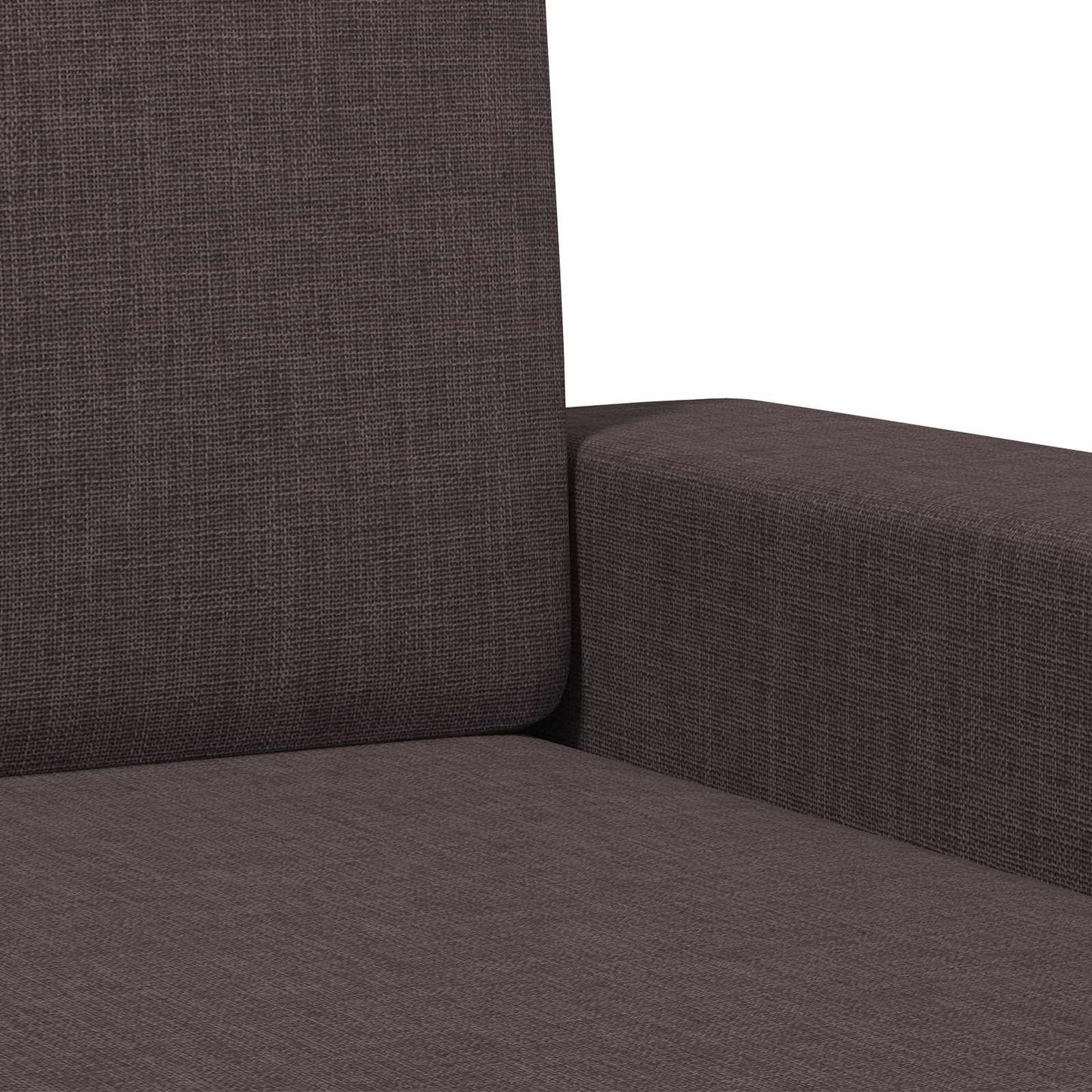 Armchair Dark Brown Fabric