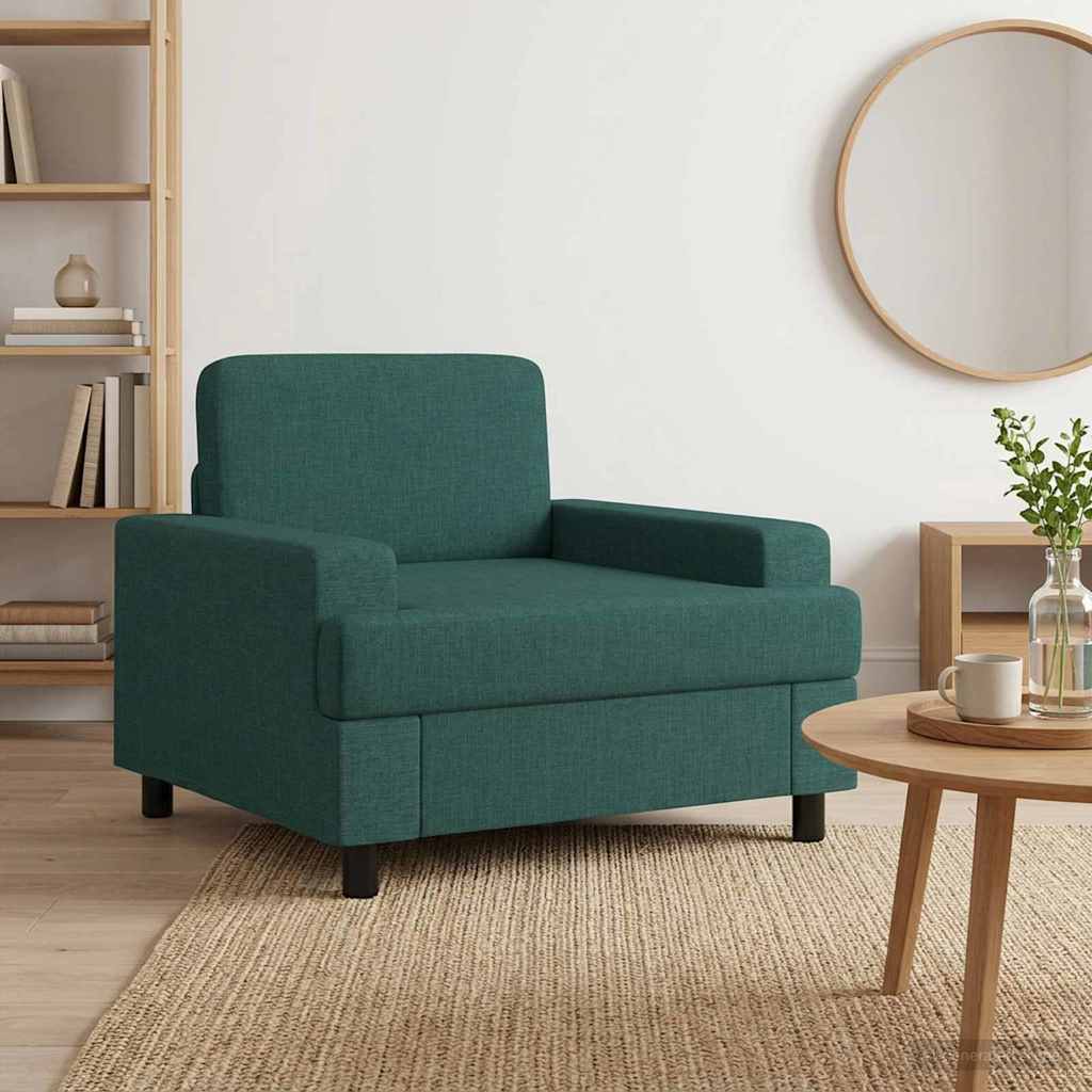Armchair Dark Green Fabric