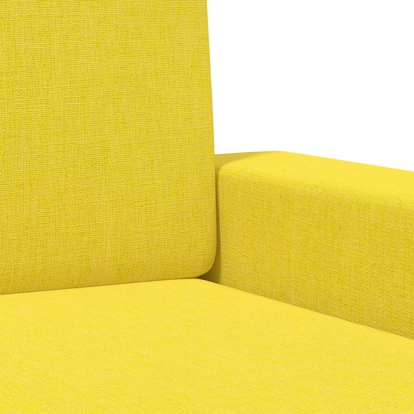 Armchair Light Yellow Fabric