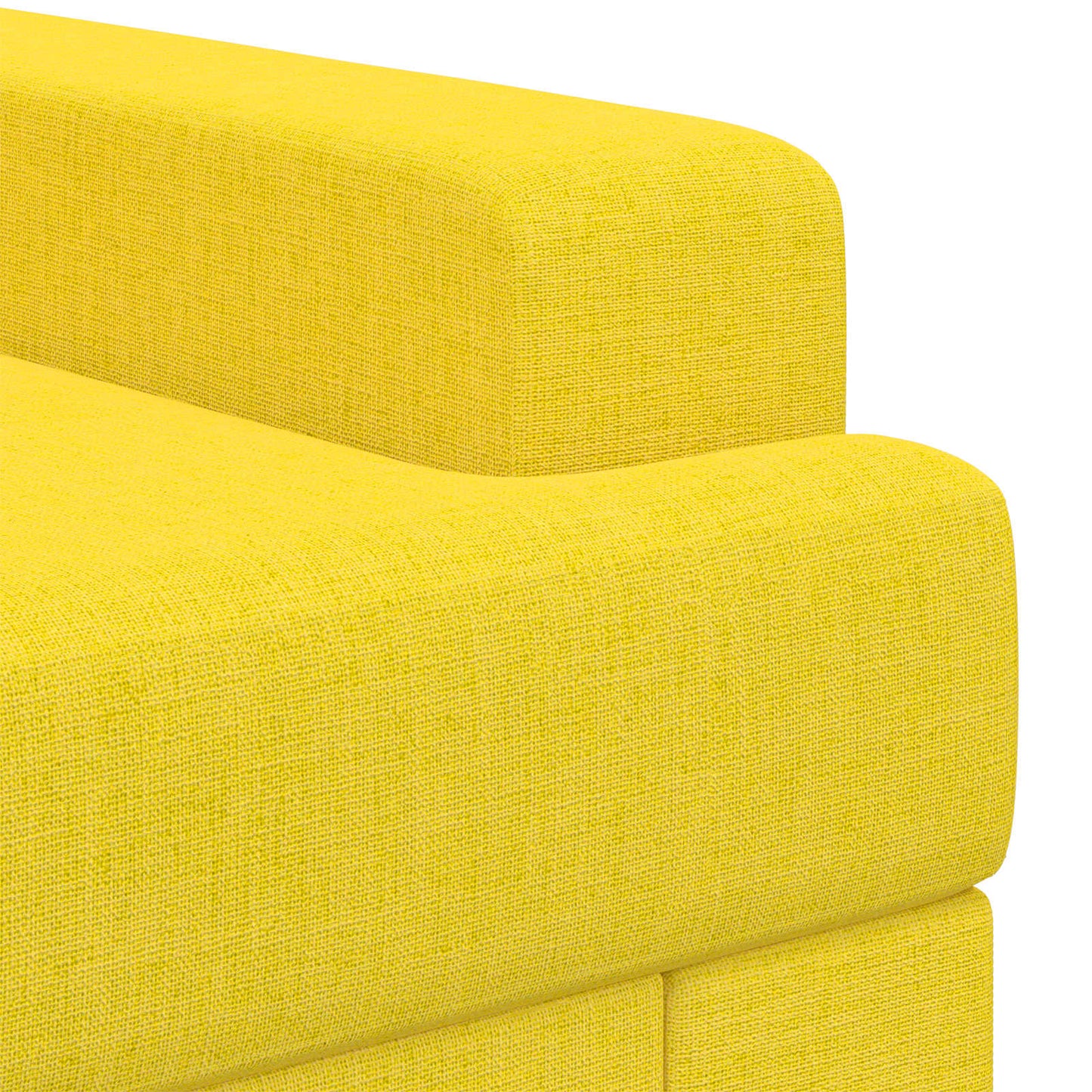 Armchair Light Yellow Fabric