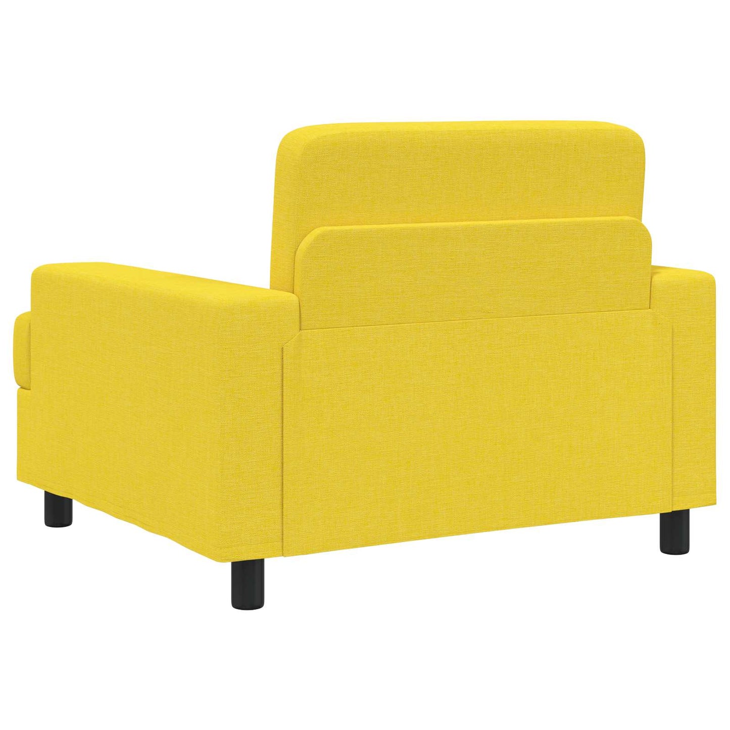 Armchair Light Yellow Fabric
