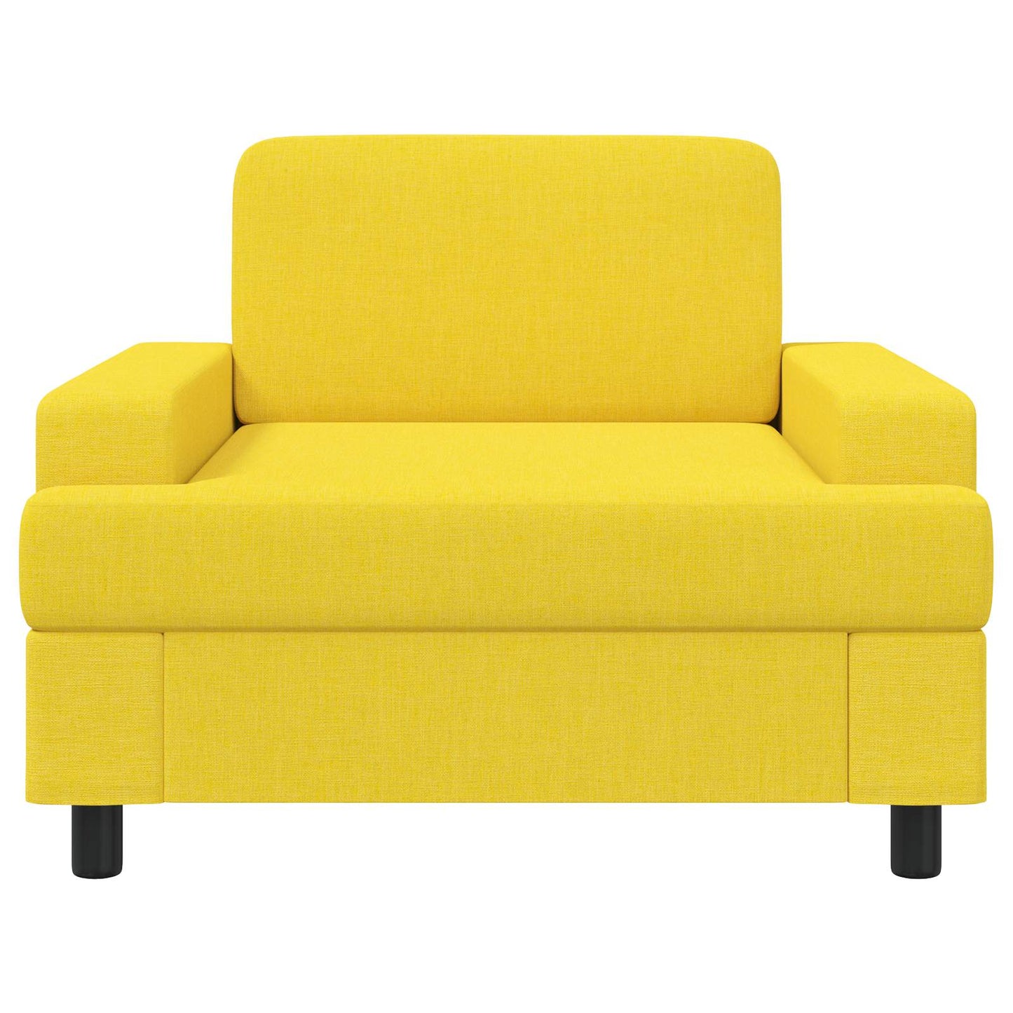 Armchair Light Yellow Fabric