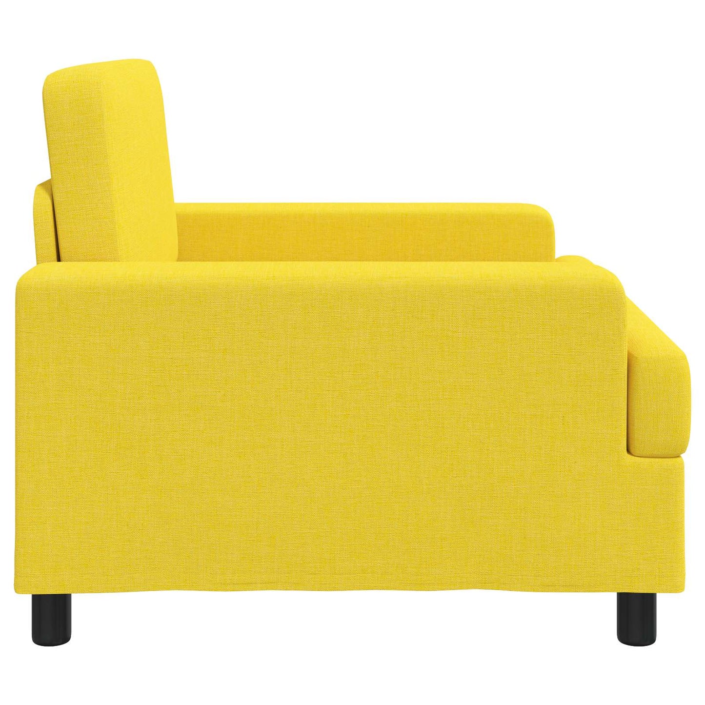 Armchair Light Yellow Fabric