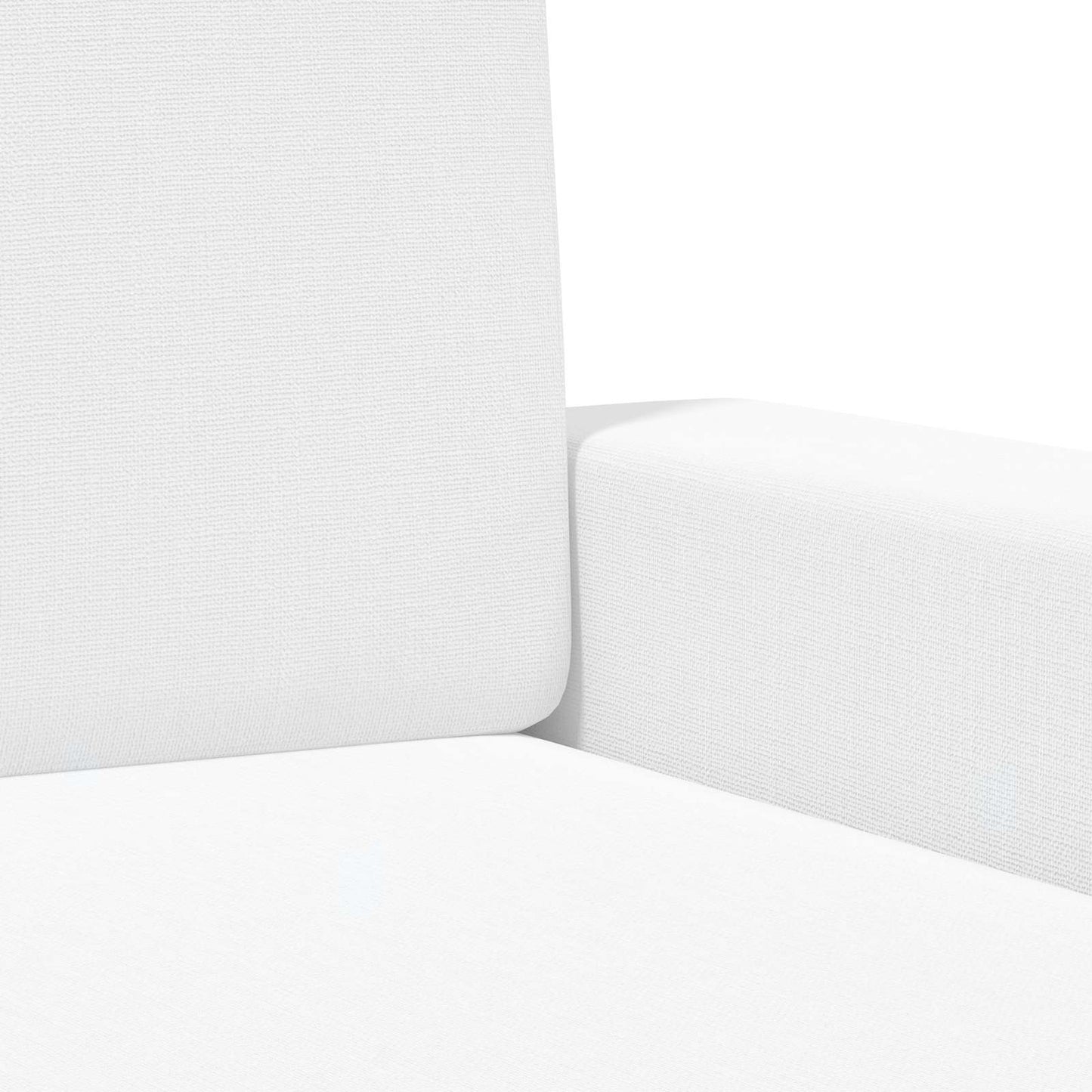 Armchair White Fabric