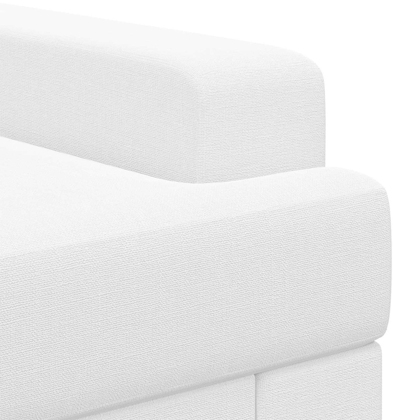 Armchair White Fabric