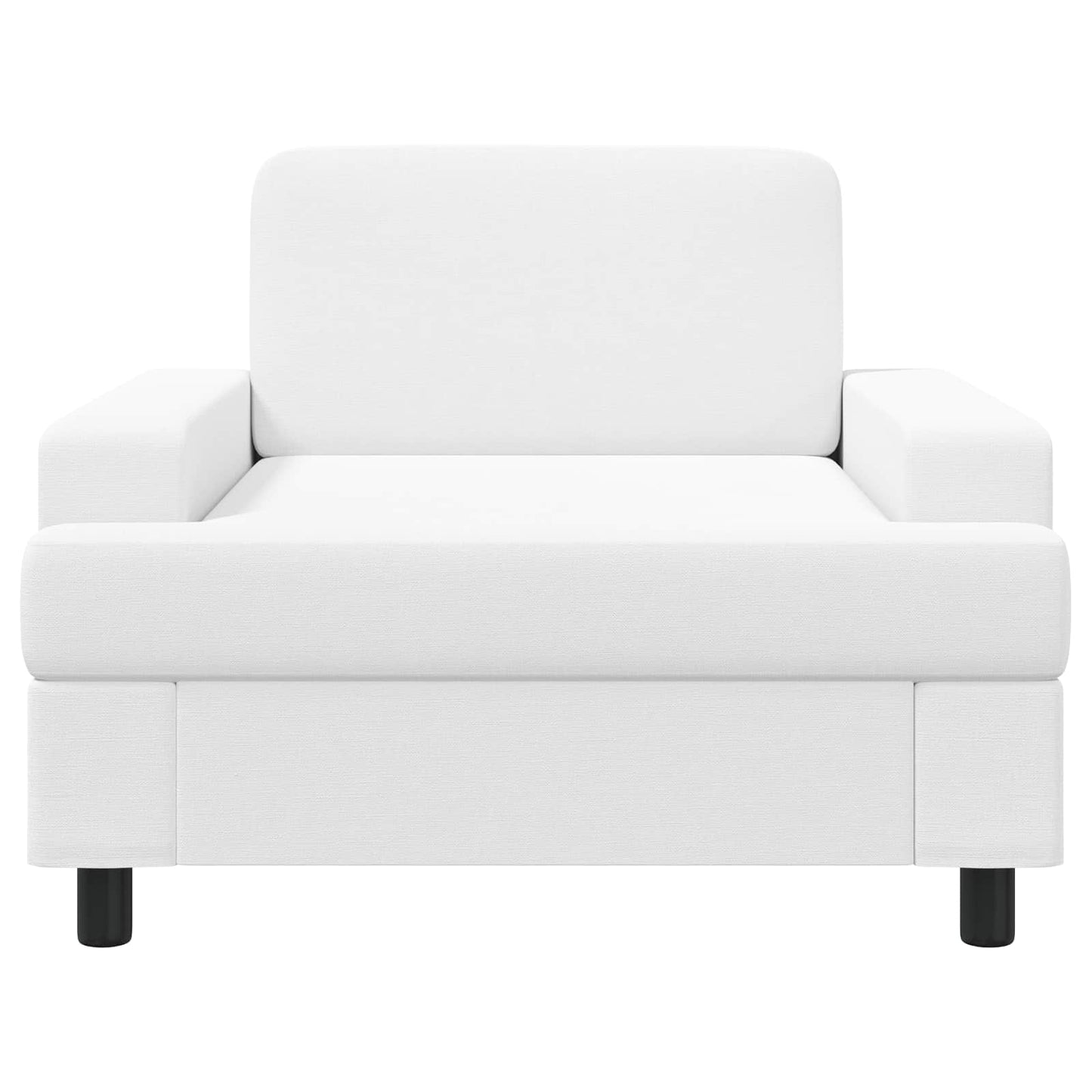 Armchair White Fabric