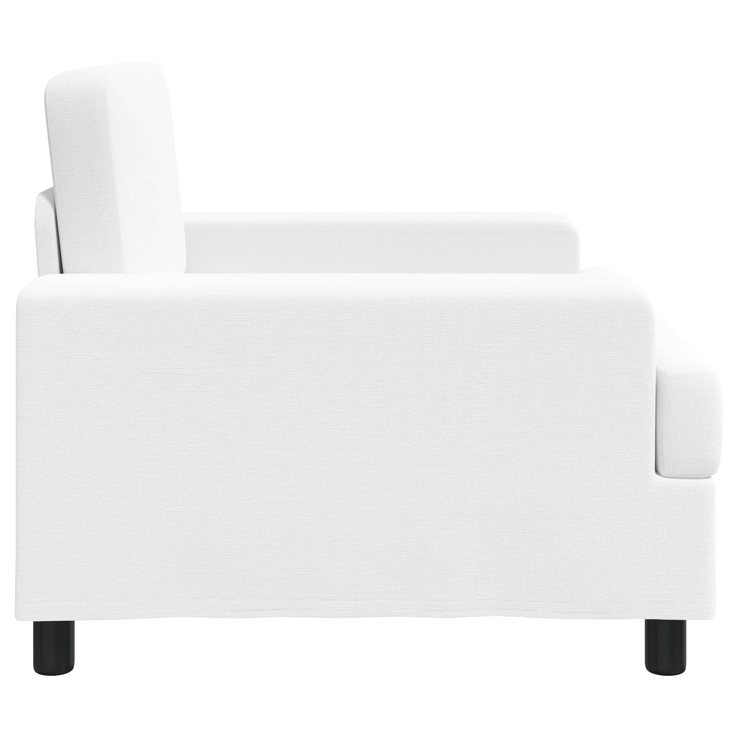 Armchair White Fabric
