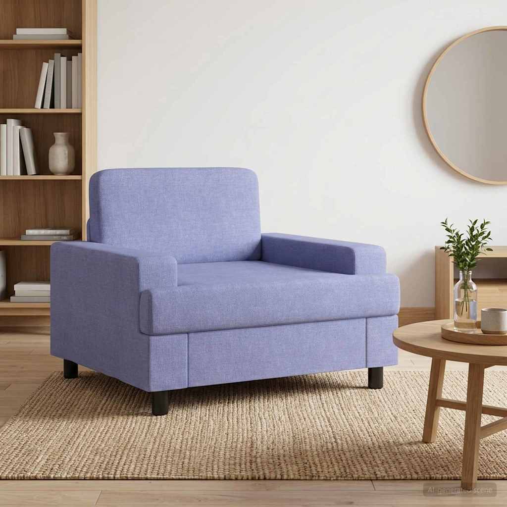 Armchair Jeans Blue Fabric