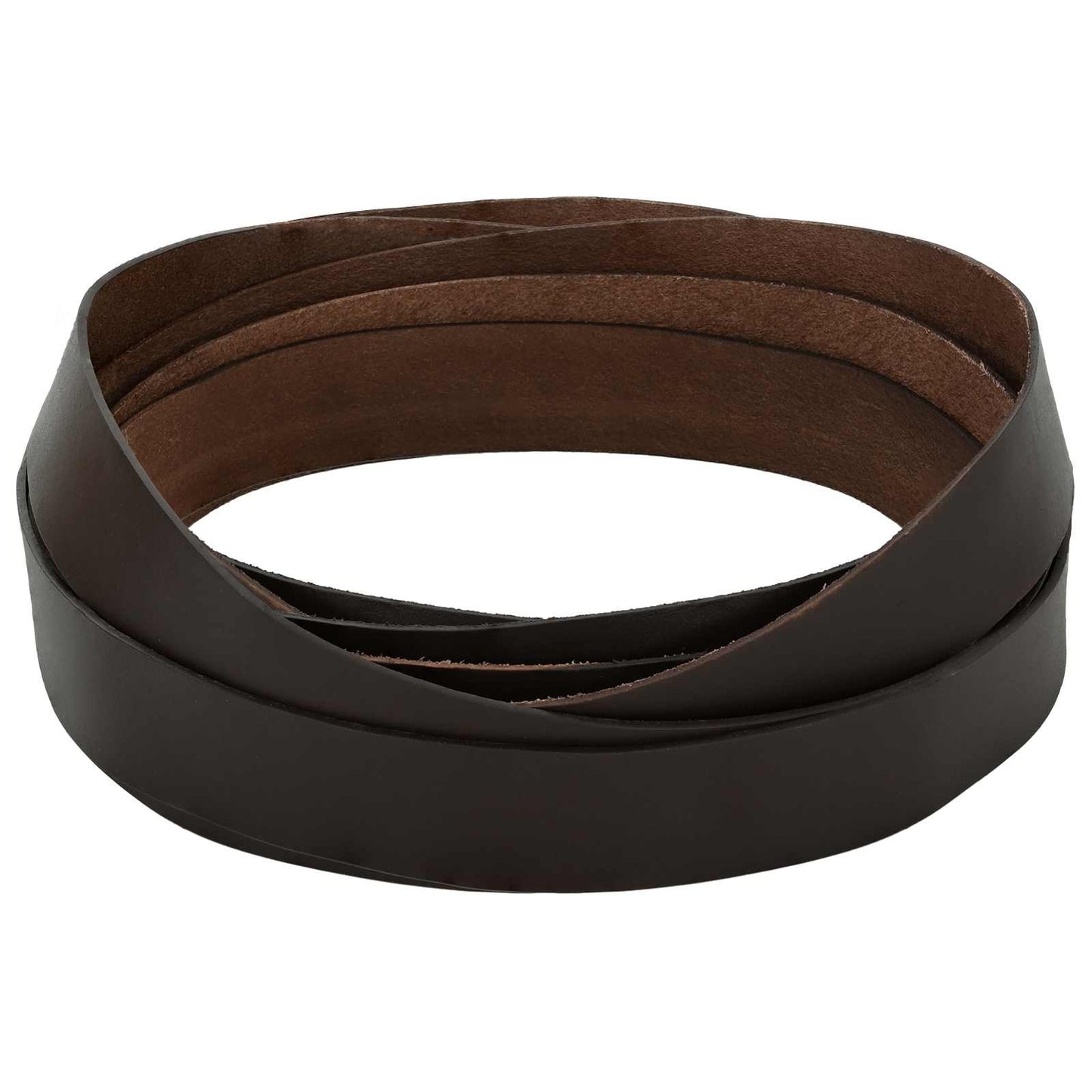 Leather Strap Dark Brown 200 x 2.5 cm Leather