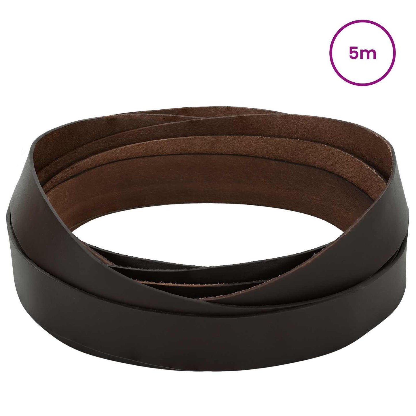 Leather Strap Dark Brown 500 x 3.5 cm Leather