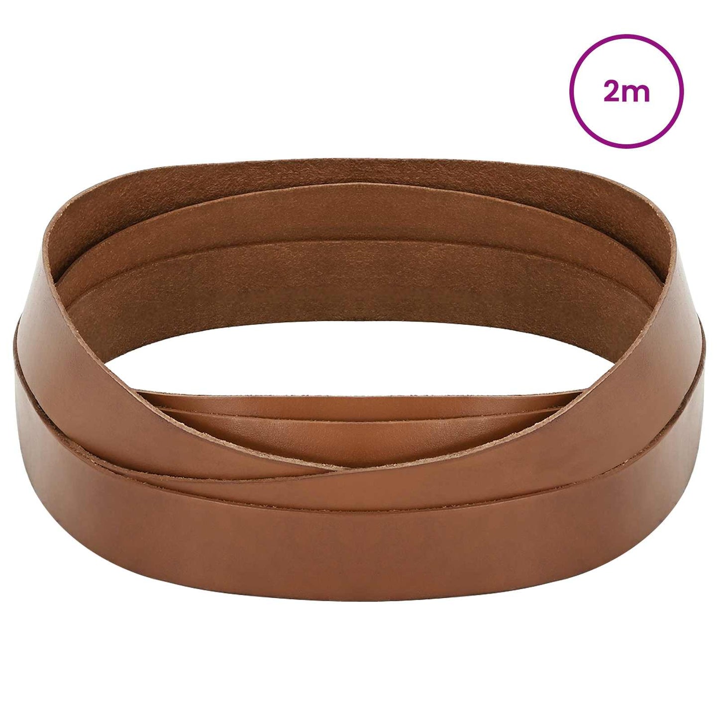 Leather Strap Brown 200 x 3.5 cm Leather