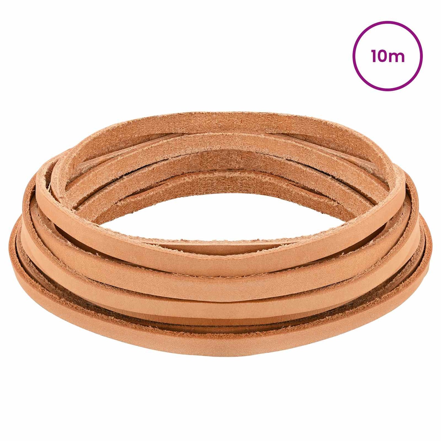 Leather Strap Light Brown 1000 x 0.8 cm Leather