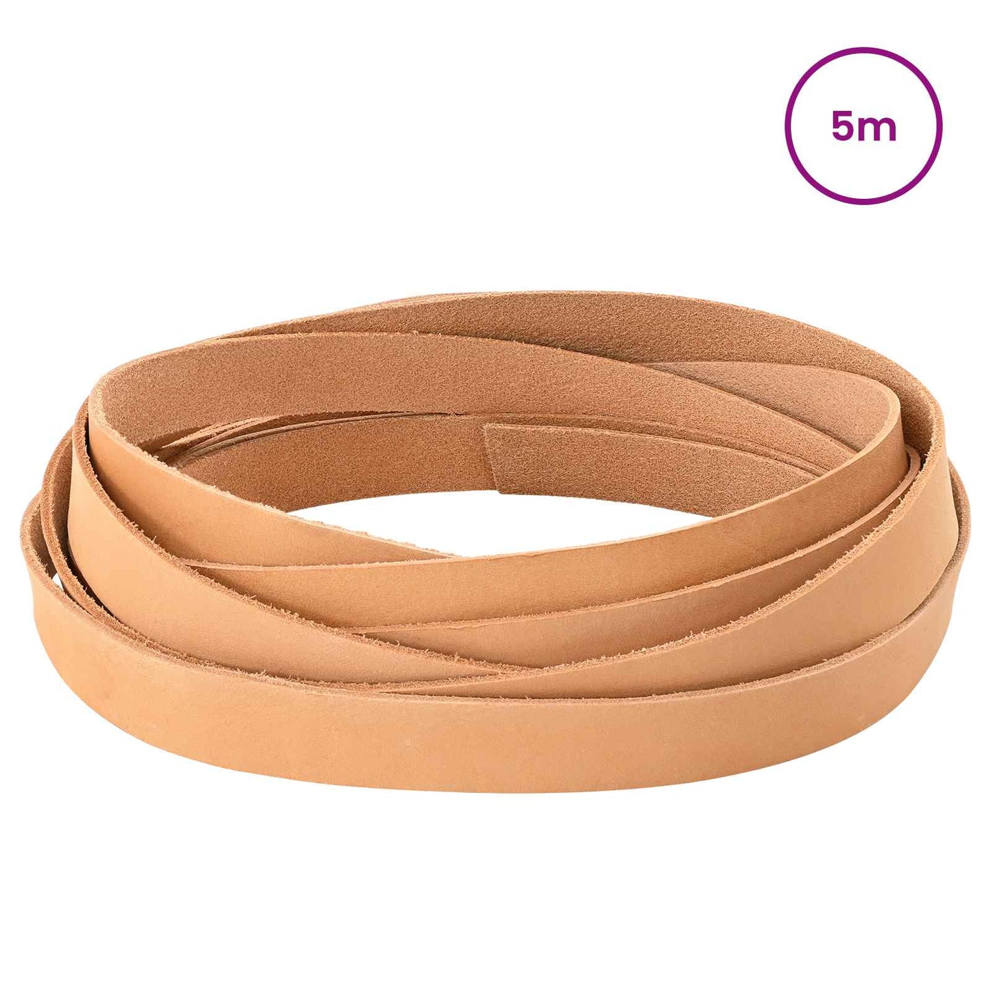 Leather Strap Light Brown 500 x 1 cm Leather