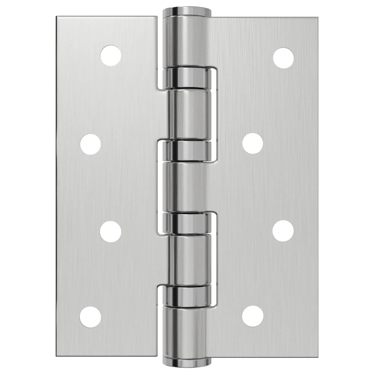 Hinge 4 pcs 100 x 78 x 13 mm Silver Steel