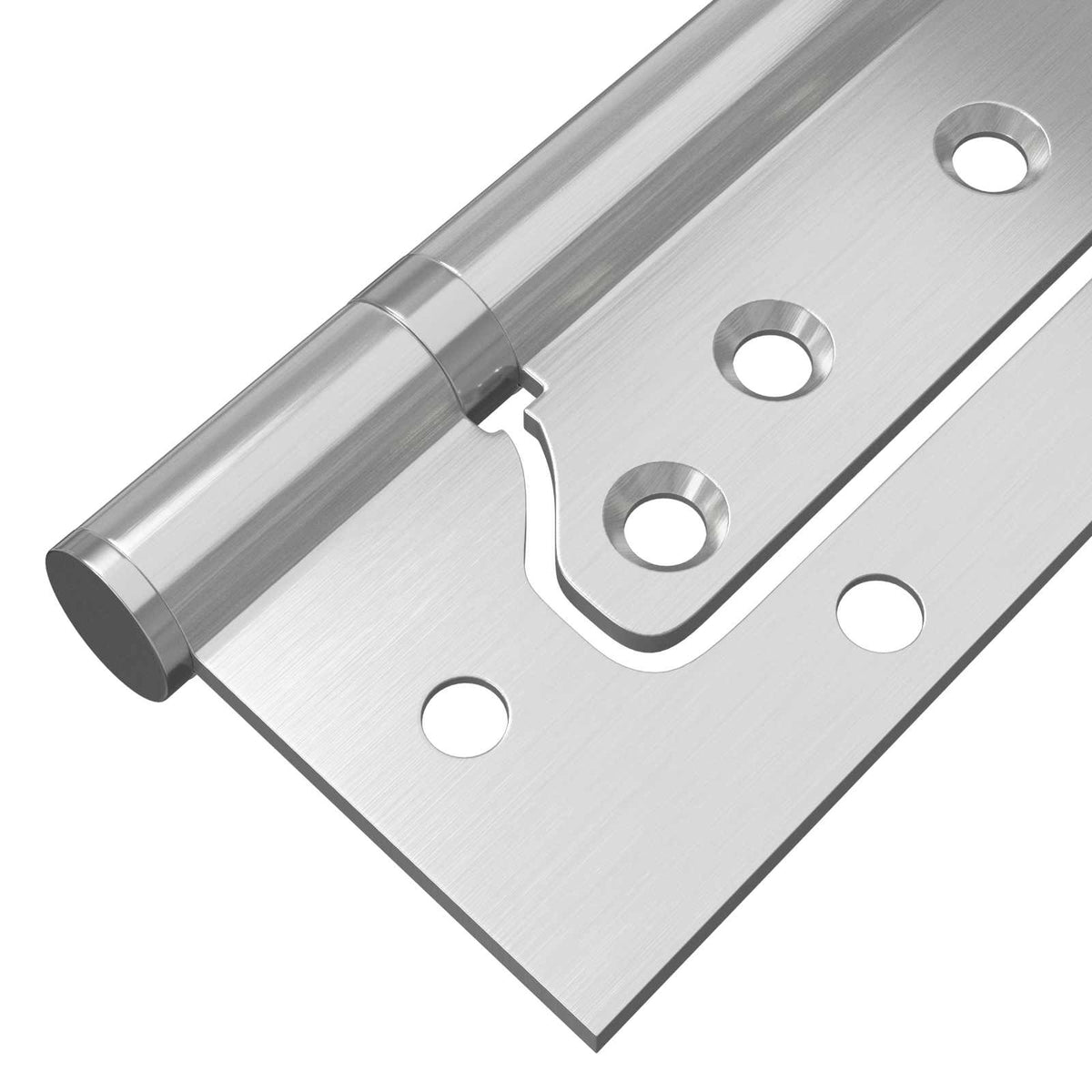 Hinge 4 pcs 125 x 78 x 13 mm Silver Steel