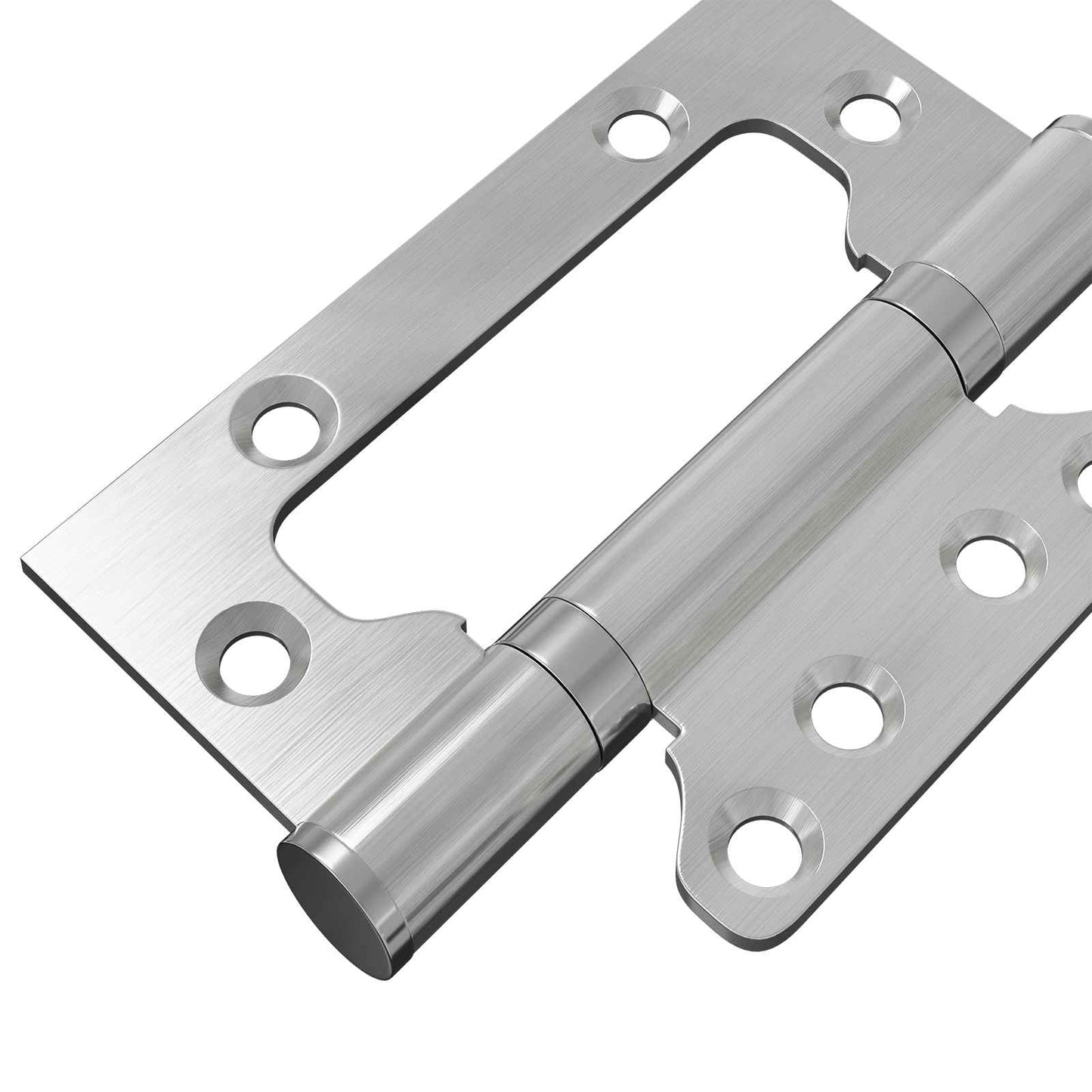 Hinge 8 pcs 100 x 75 x 13 mm Silver Steel