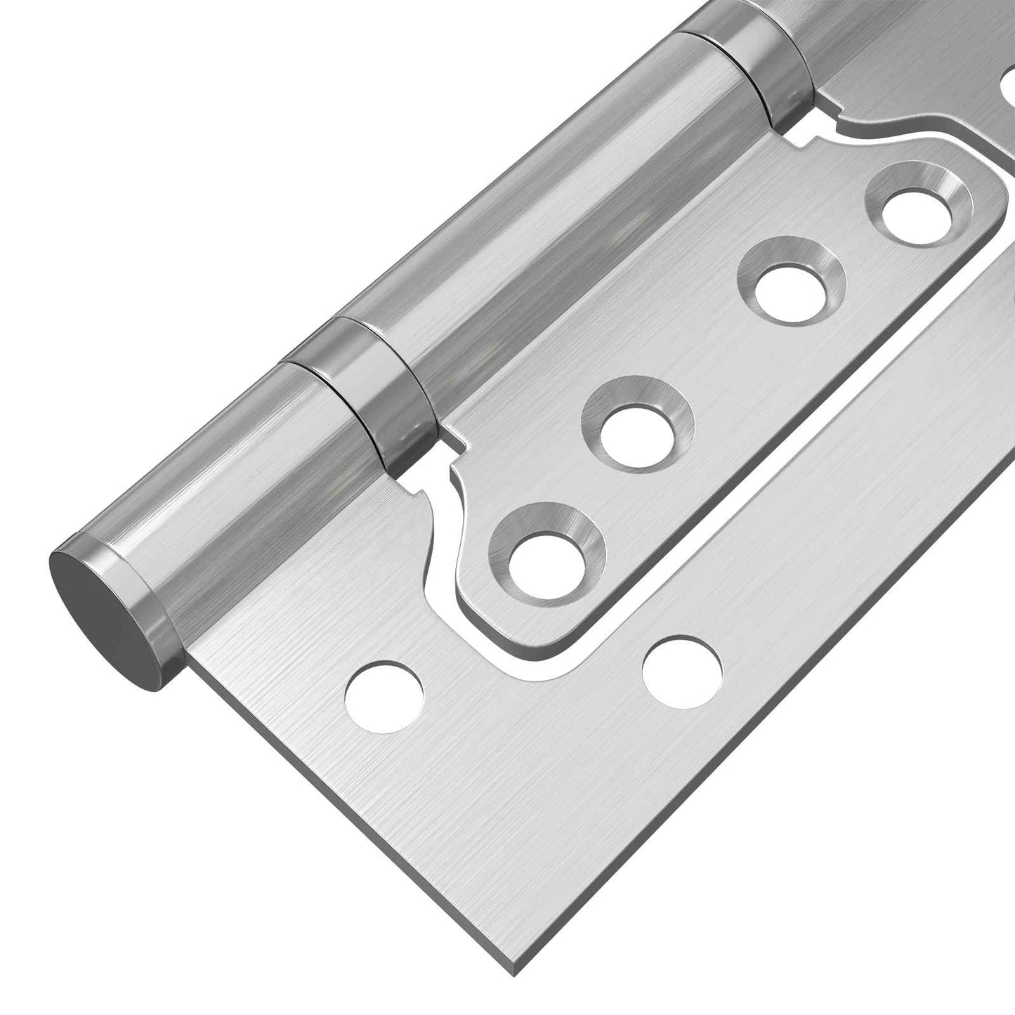 Hinge 8 pcs 100 x 75 x 13 mm Silver Steel