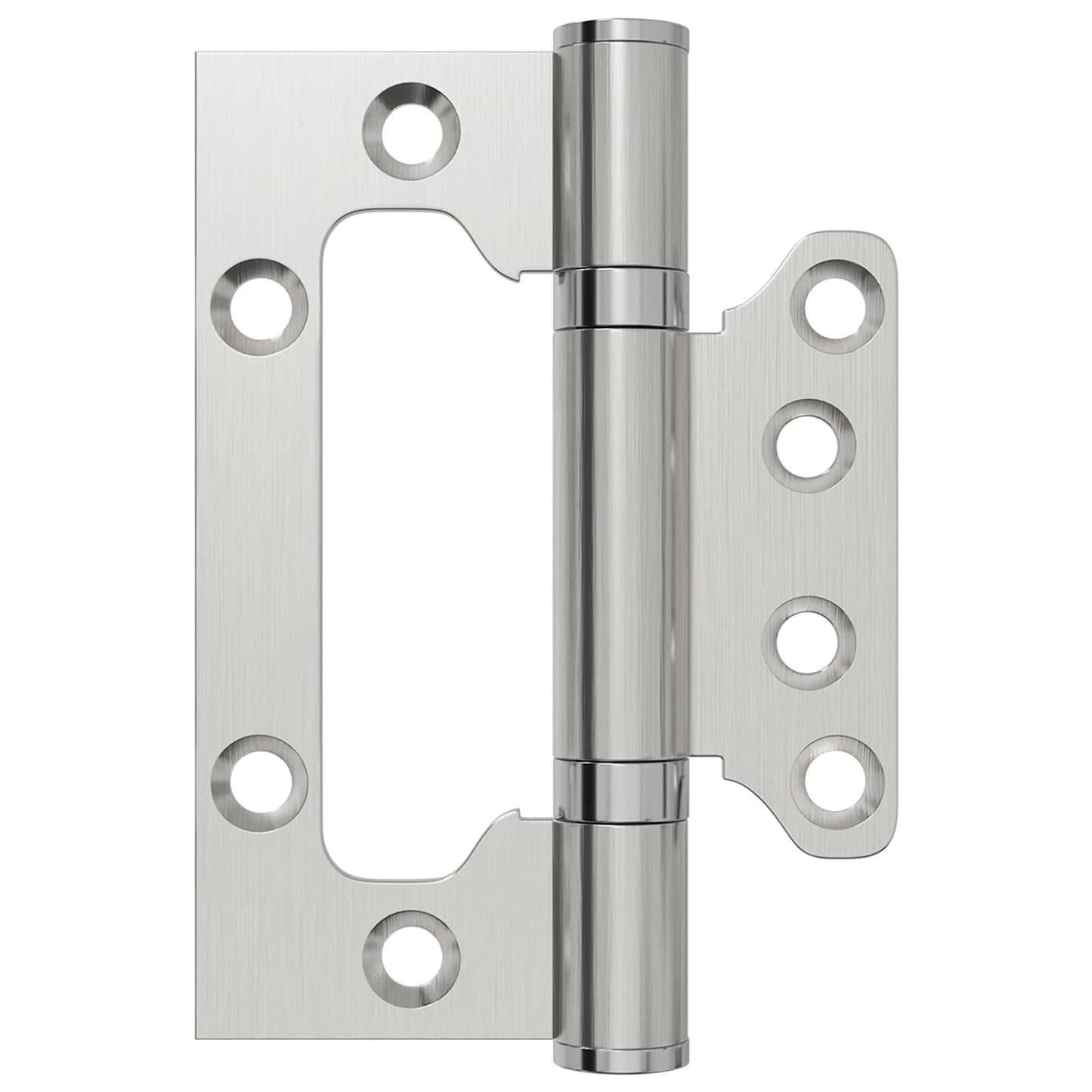 Hinge 8 pcs 100 x 75 x 13 mm Silver Steel