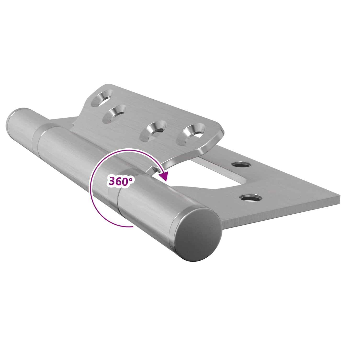 Hinge 8 pcs 125 x 78 x 13 mm Silver Steel