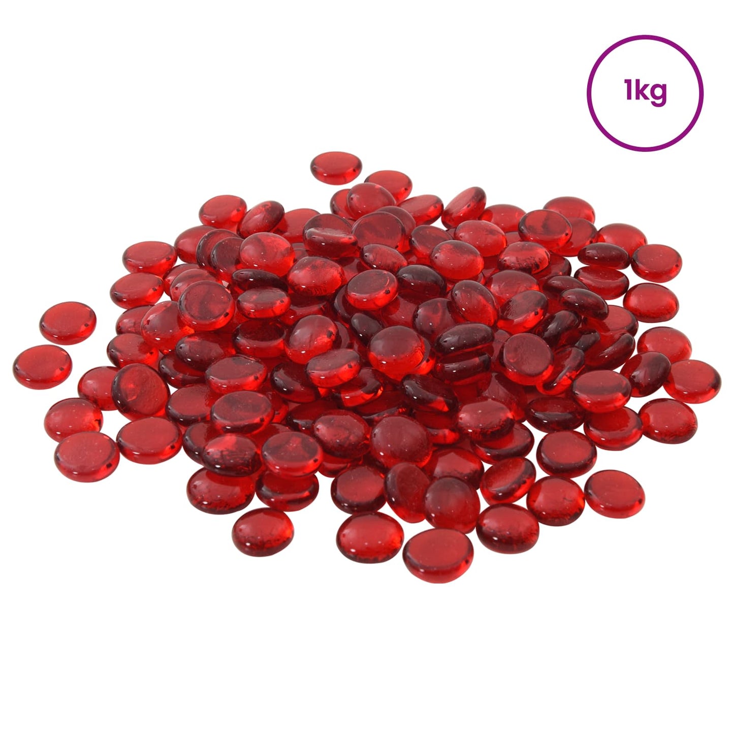 Glass Nugget 17-19 mm Scarlet Glass