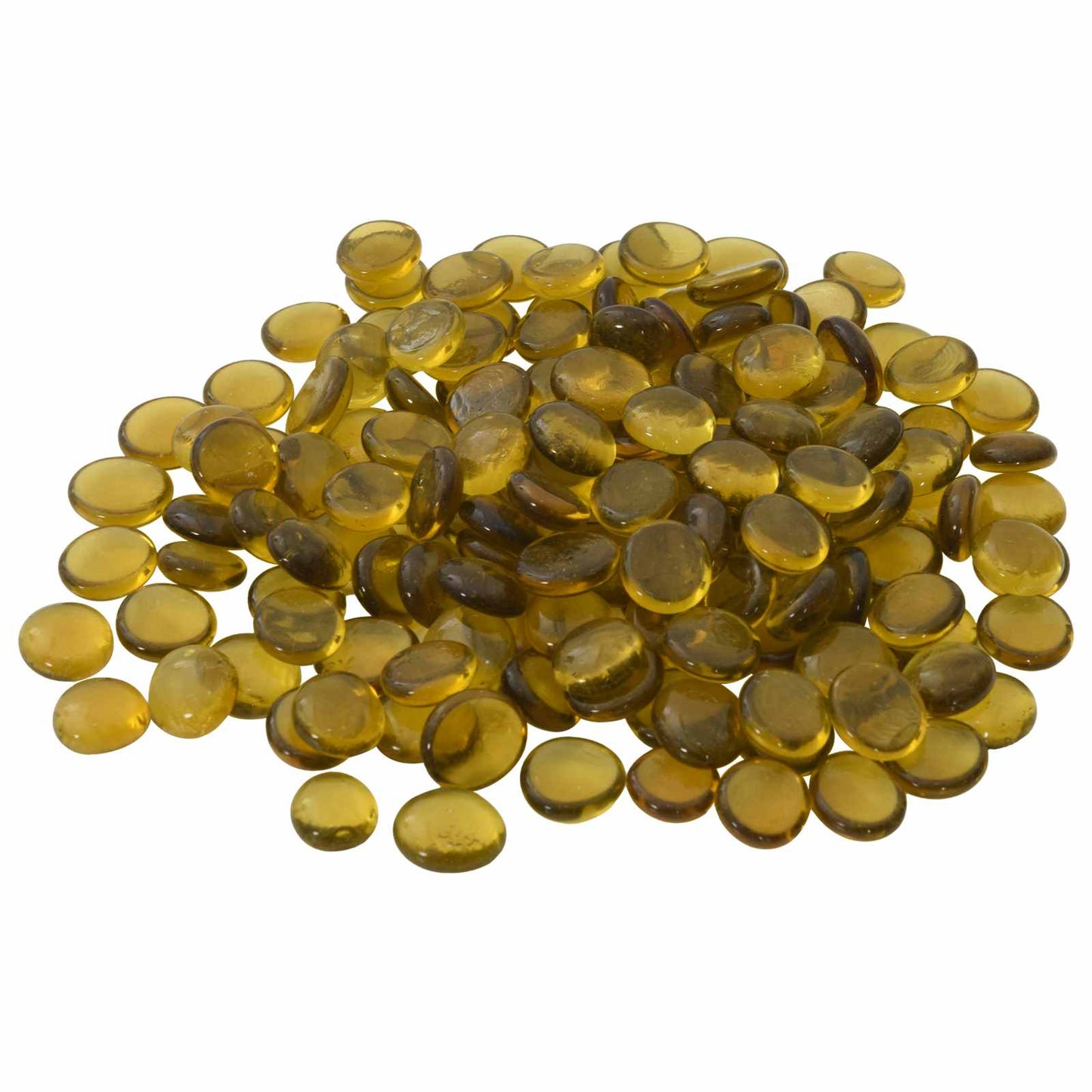 Glass Nugget 17-19 mm Yellow Glass