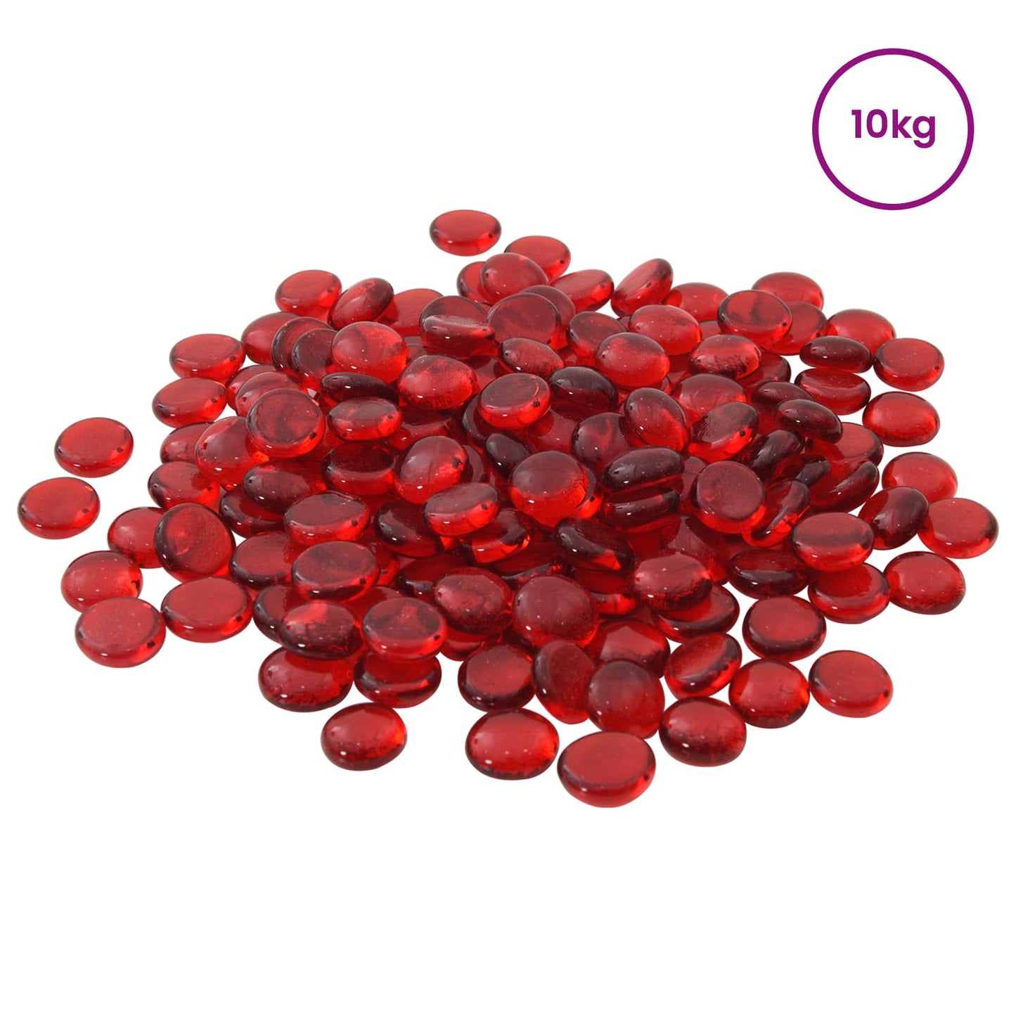 Glass Nugget 17-19 mm Scarlet Glass