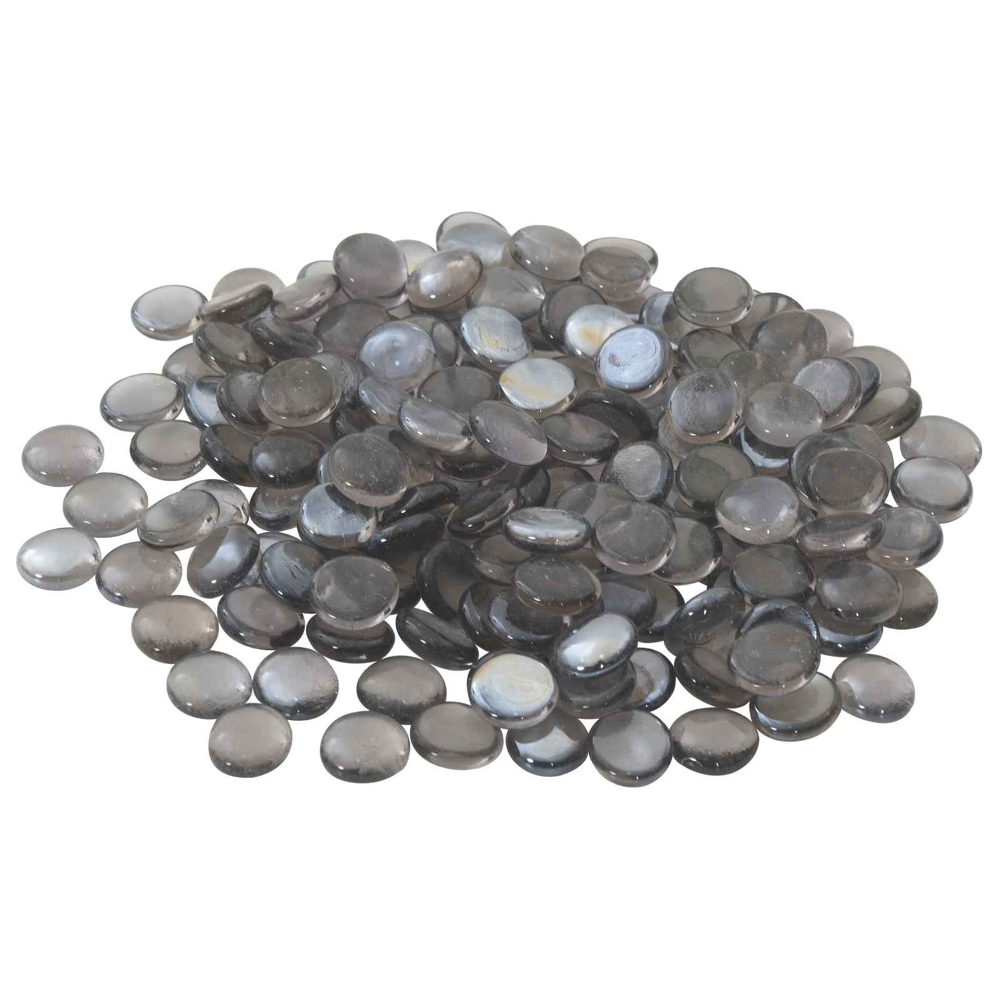 Glass Nugget 17-19 mm Purple Grey Glass