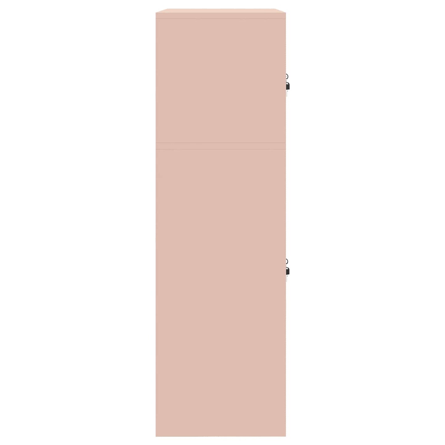 Storage Cabinet 2 pcs Pink 90 x 40 x 130 cm Steel Lockable