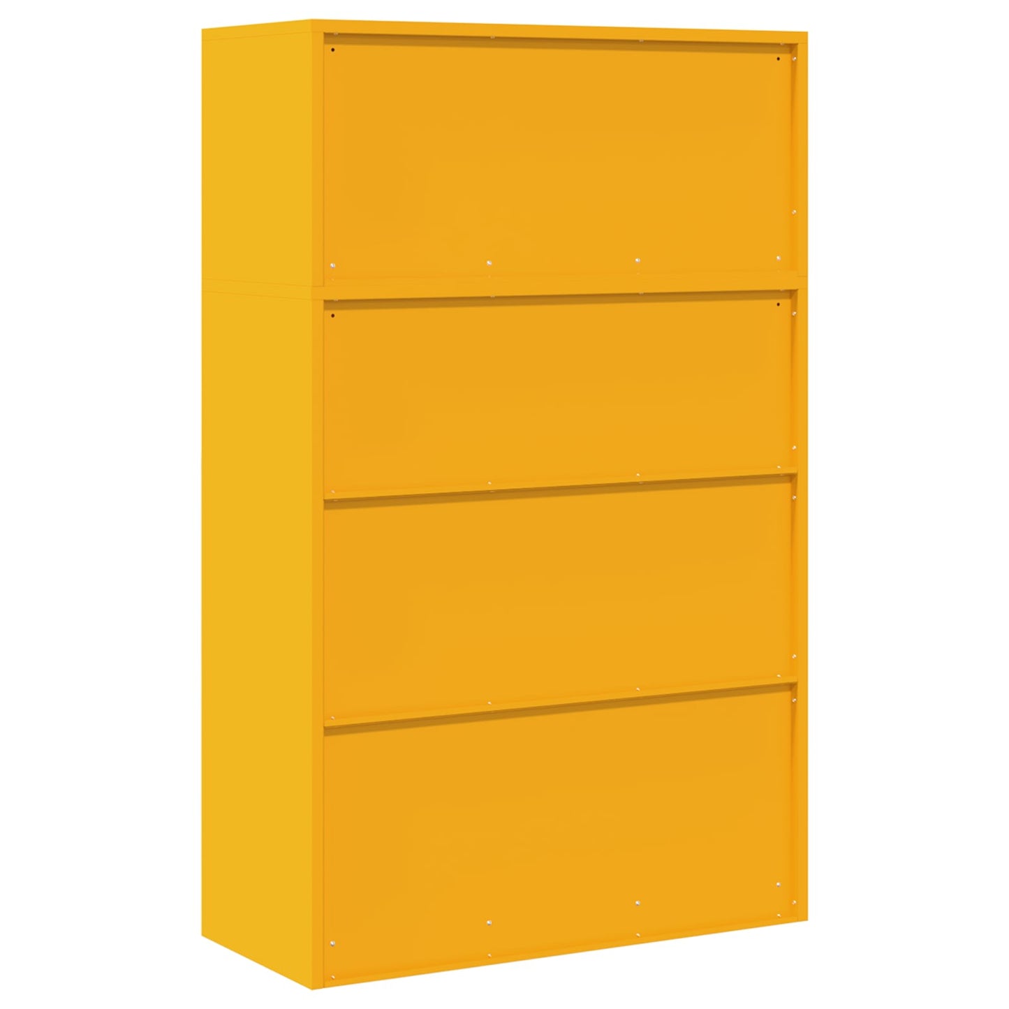 Storage Cabinet 2 pcs Mustard Yellow 90 x 40 x 145 cm Steel