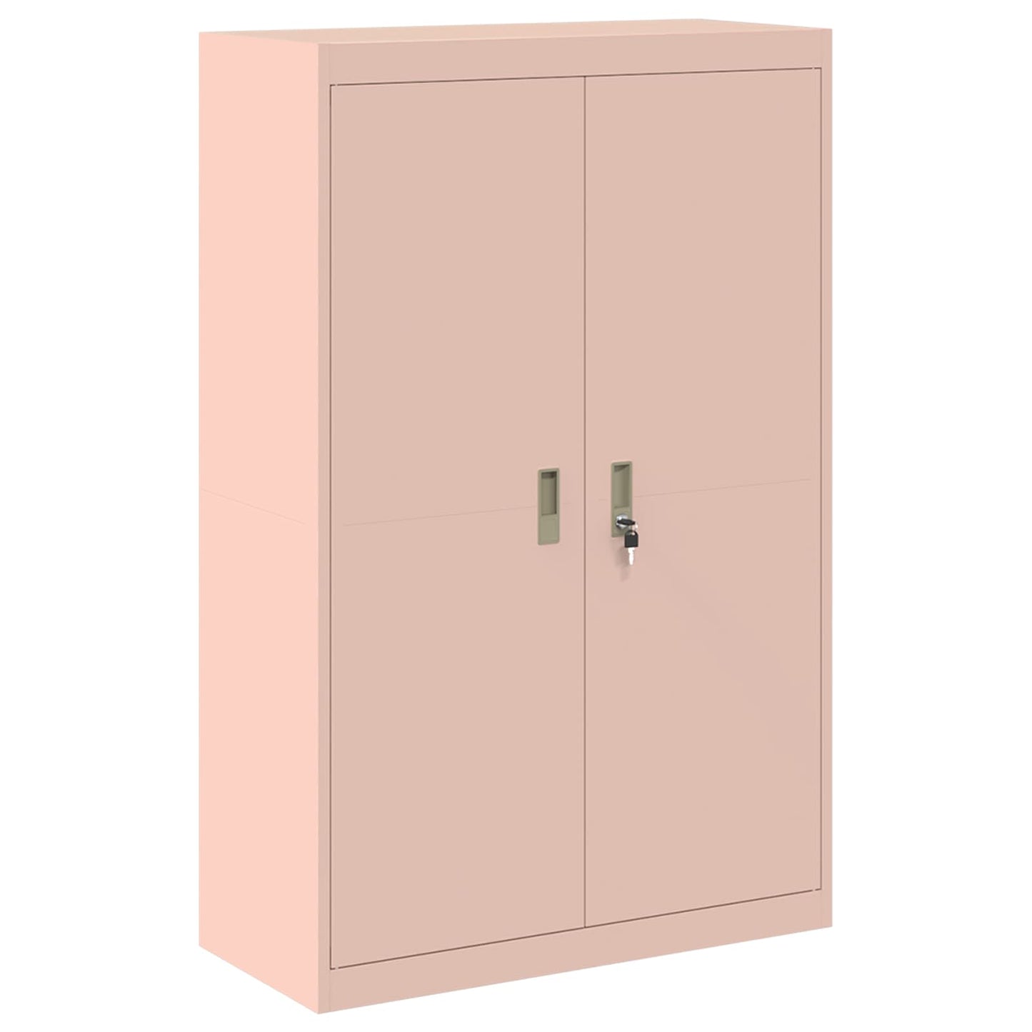 Storage Cabinet 2 pcs Pink 90 x 40 x 180 cm Steel Lockable