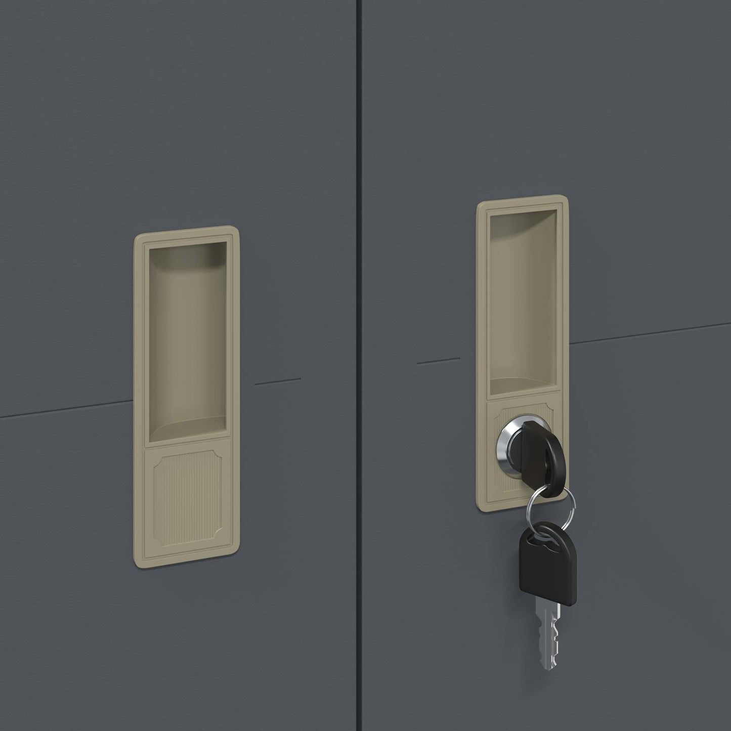 Storage Cabinet 2 pcs Anthracite 90 x 40 x 180 cm Steel