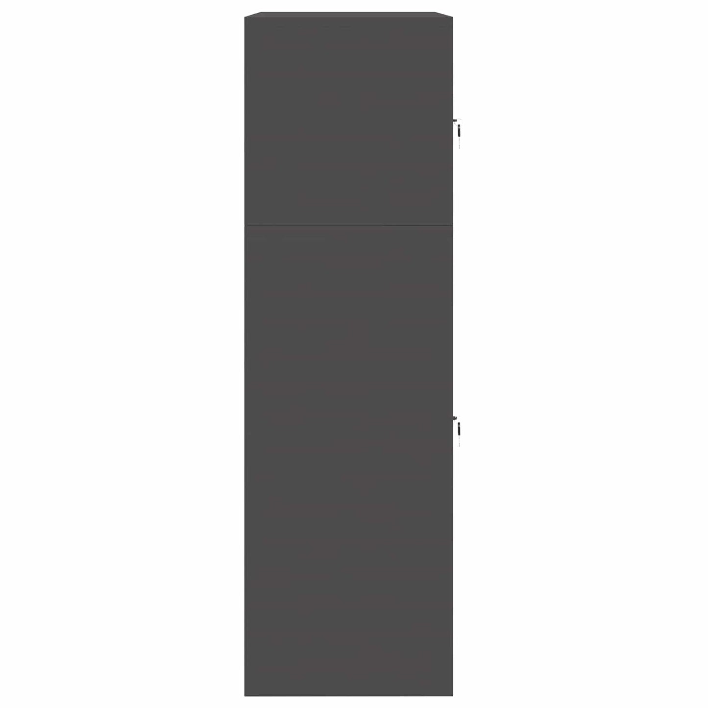 Storage Cabinet 2 pcs Black 80 x 40 x 130 cm Steel Lockable