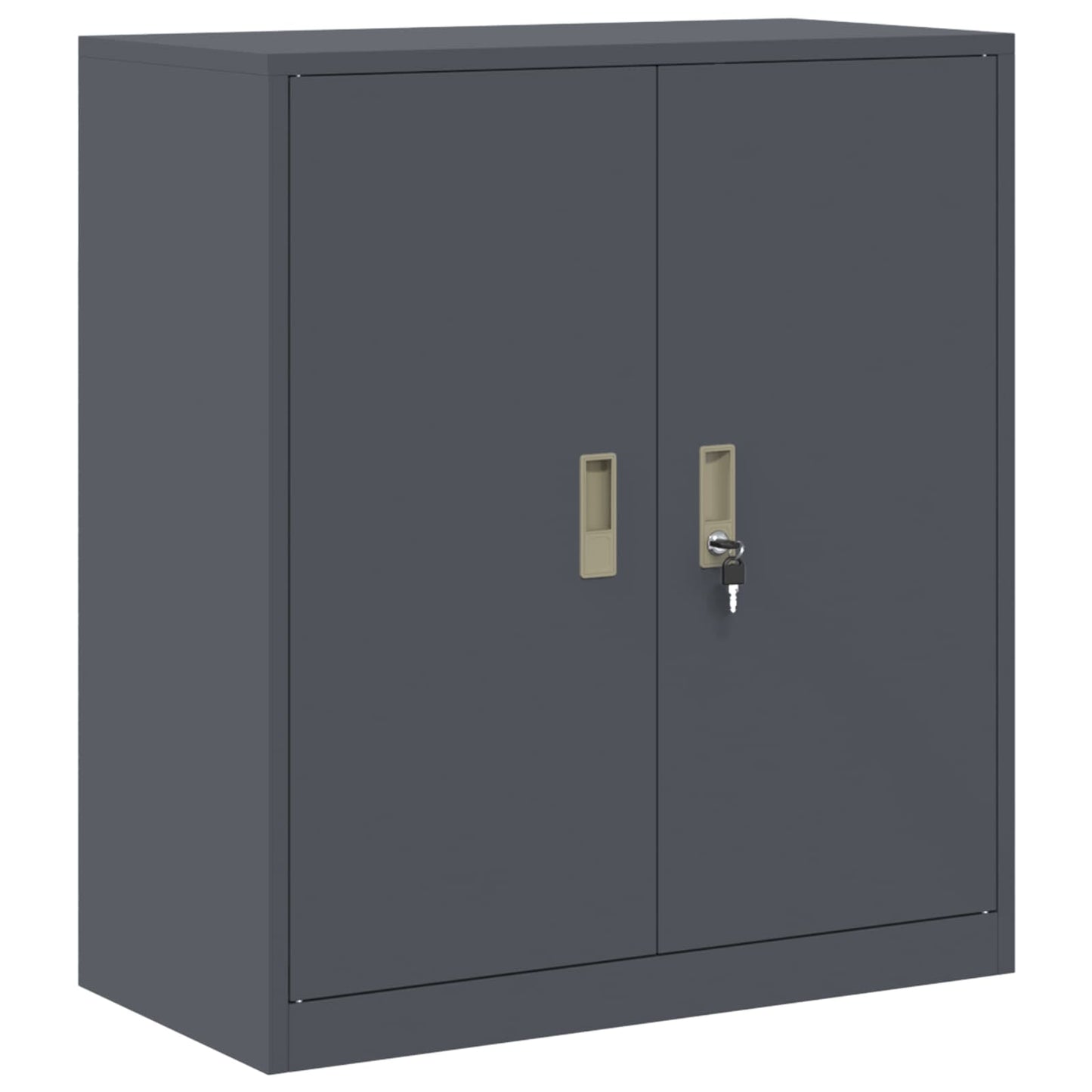 Storage Cabinet 2 pcs Anthracite 80 x 40 x 130 cm Steel
