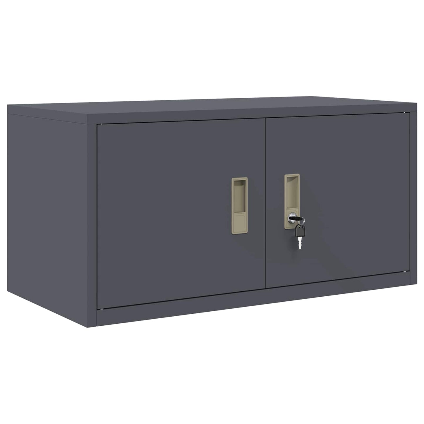 Storage Cabinet 2 pcs Anthracite 80 x 40 x 180 cm Steel